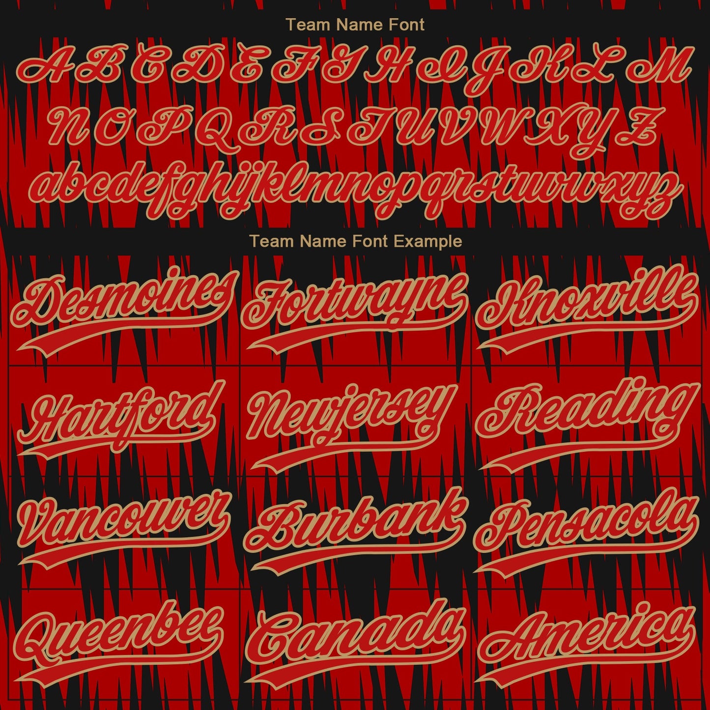 Custom Red Red Old Gold-Black 3D Pattern Design Authentic Baseball Jersey view 4