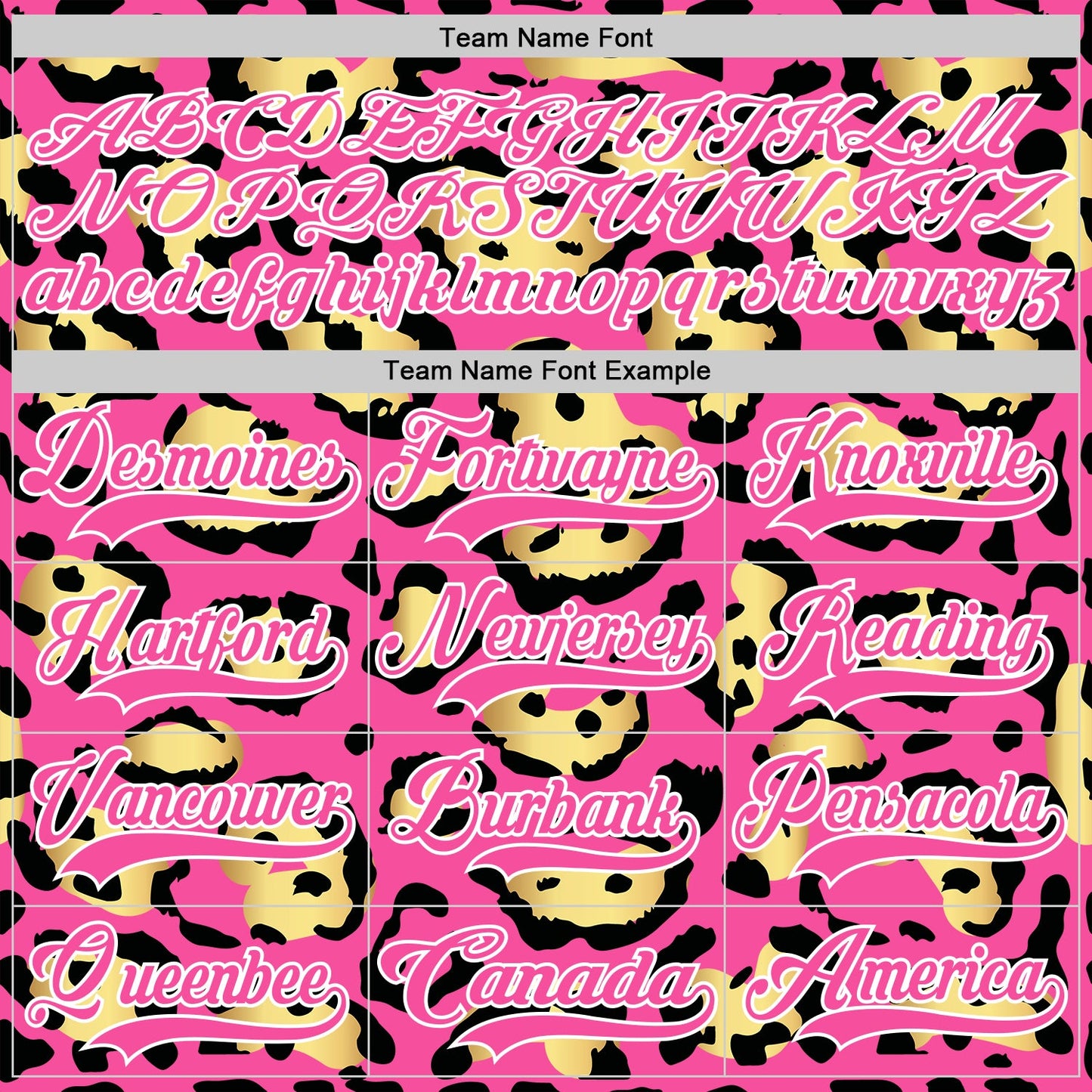 Custom Pink Yellow Black-White Leopard Print Hockey Lace Neck Jersey view 6