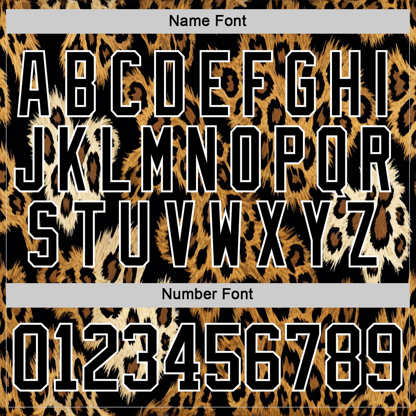 Custom Black Brown Cream-White Leopard Print Hockey Lace Neck Jersey view 7
