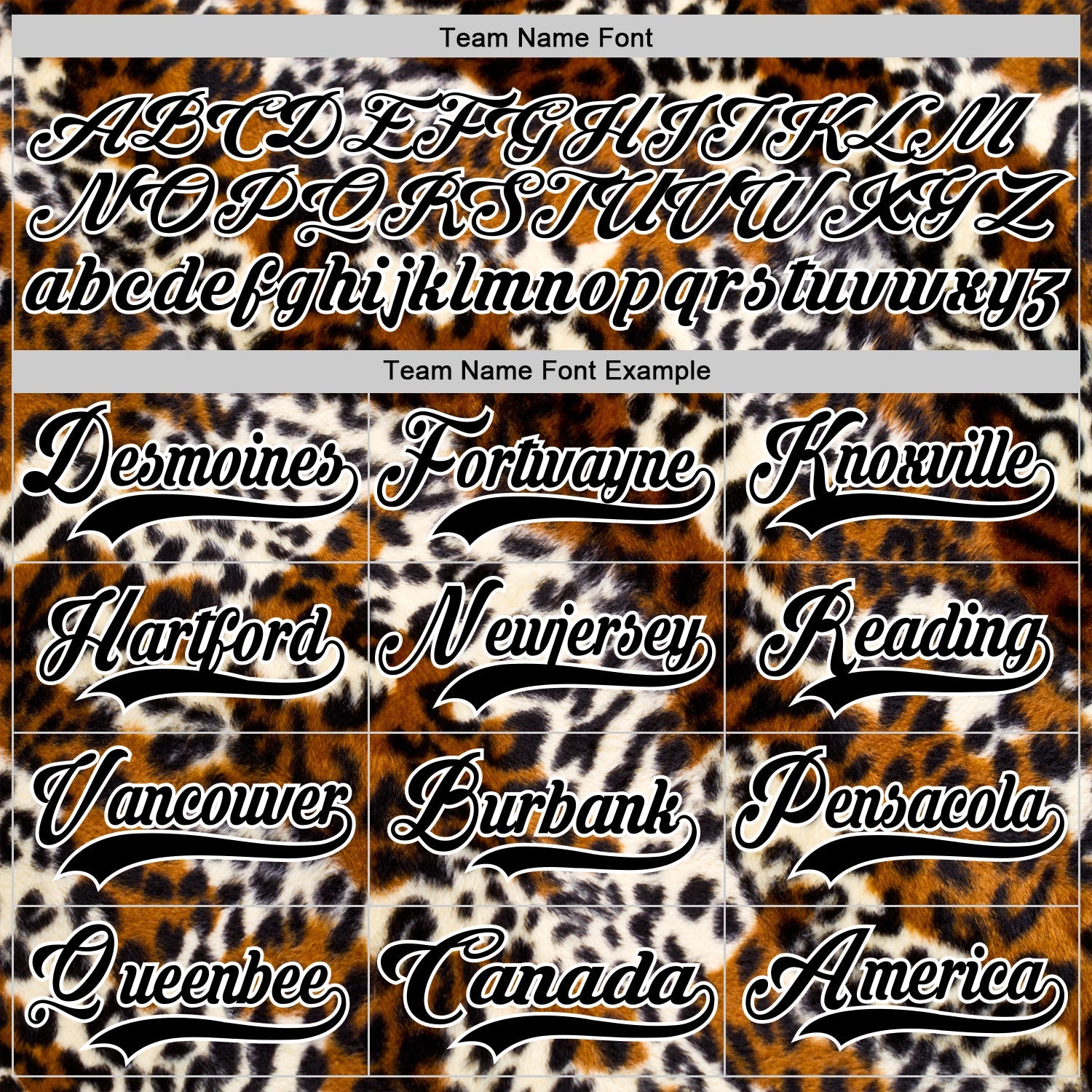 Custom Black Brown Cream-White Leopard Print Hockey Lace Neck Jersey view 6