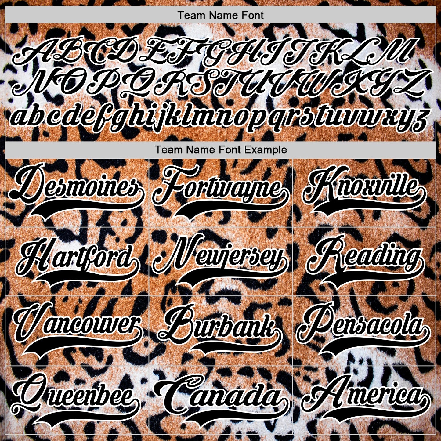 Custom Brown Black-White Leopard Print Hockey Lace Neck Jersey view 6
