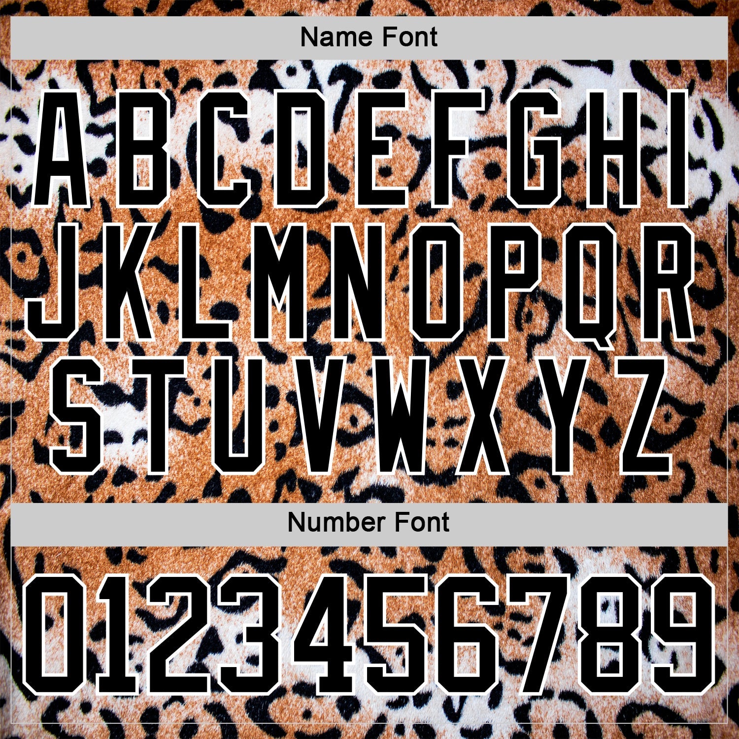Custom Brown Black-White Leopard Print Hockey Lace Neck Jersey view 7
