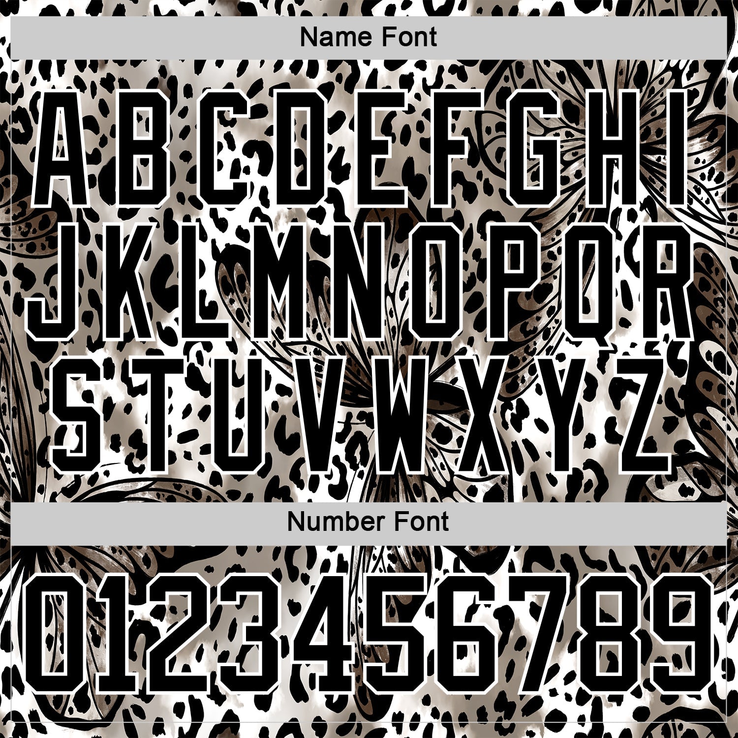 Custom White Black Leopard Print Hockey Lace Neck Jersey view 7