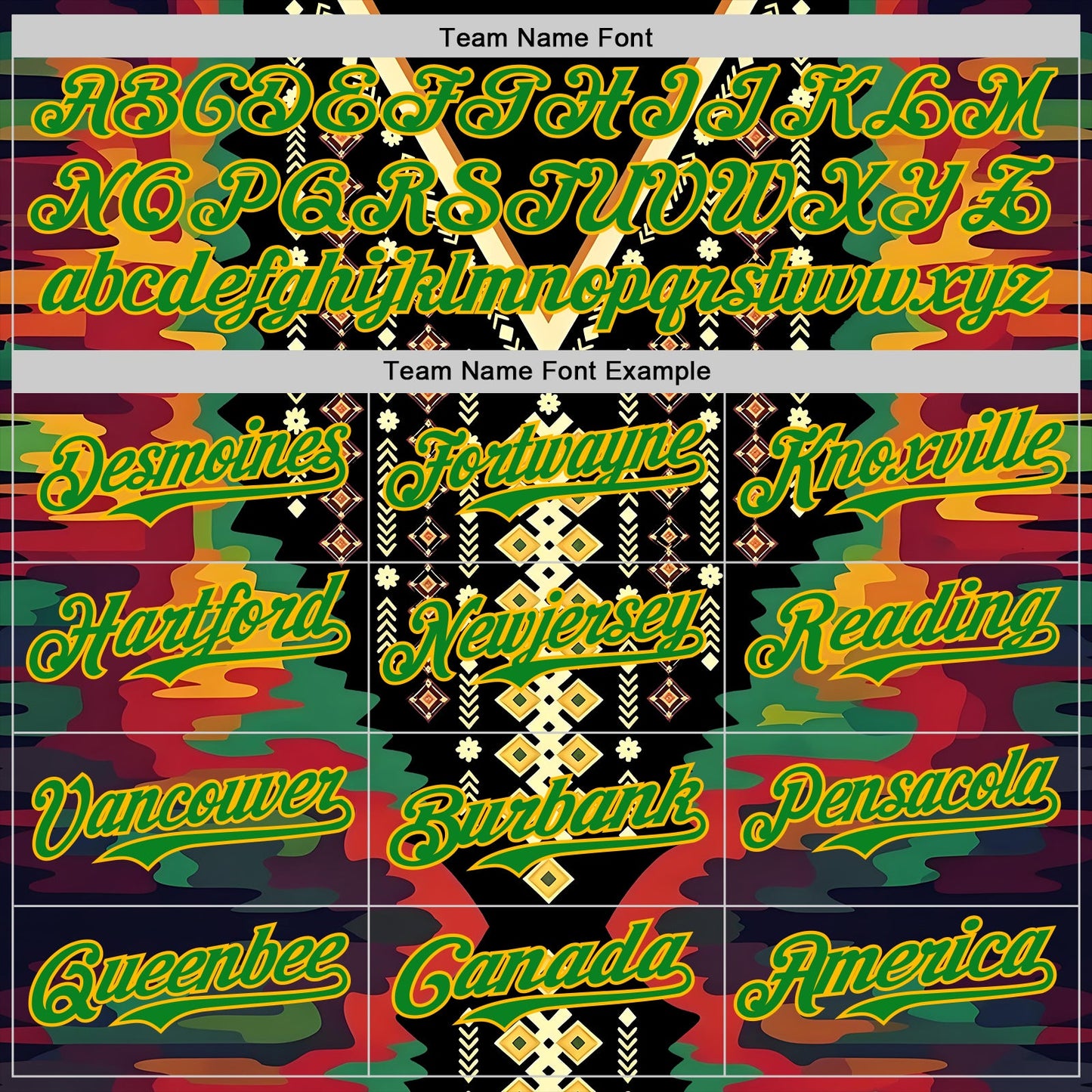 Custom Black Grass Green Red-Gold Black History Month Africa Tribal Authentic Baseball Jersey view 4