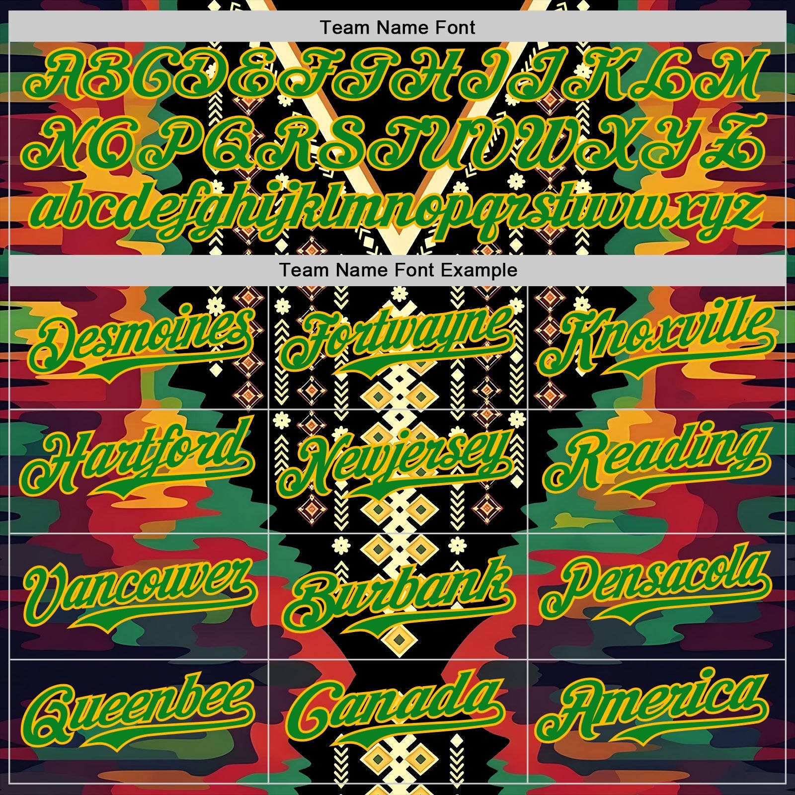 Custom Black Grass Green Red-Gold Black History Month Africa Tribal Authentic Baseball Jersey view 4