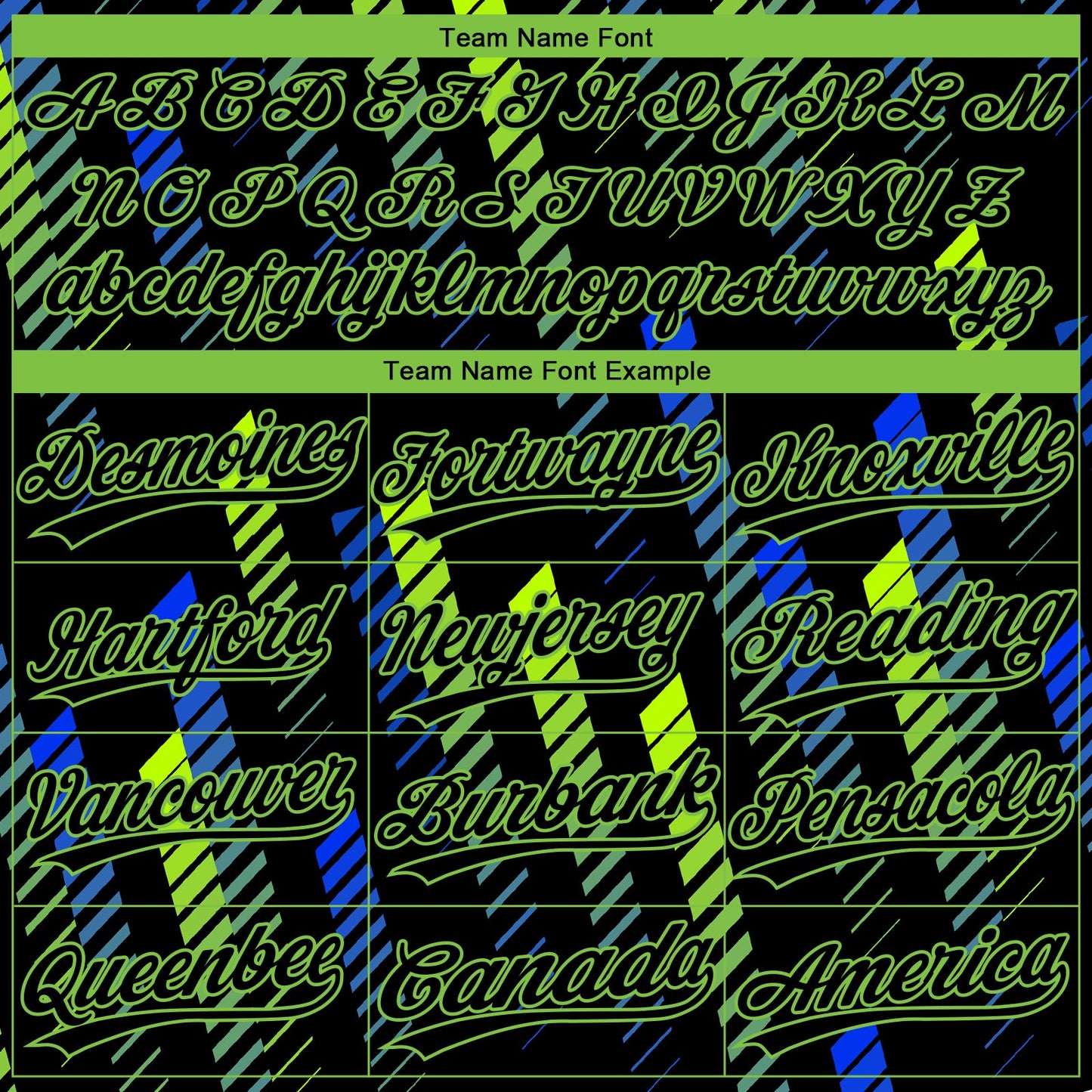 Custom Black Black Neon Green-Royal 3D Pattern Design Authentic Baseball Jersey view 4