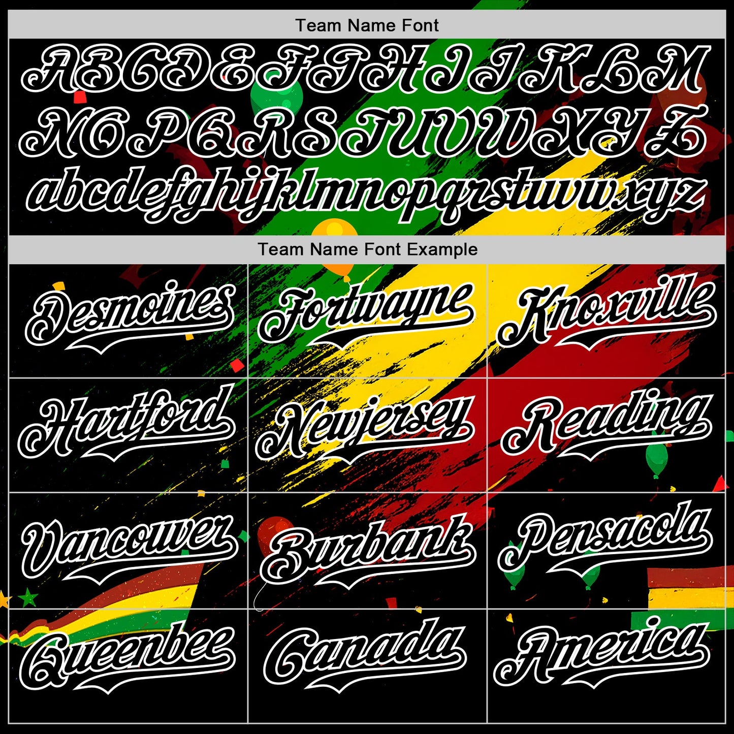 Custom Black Green Yellow Red-White Black History Month Africa Tribal Authentic Baseball Jersey view 4