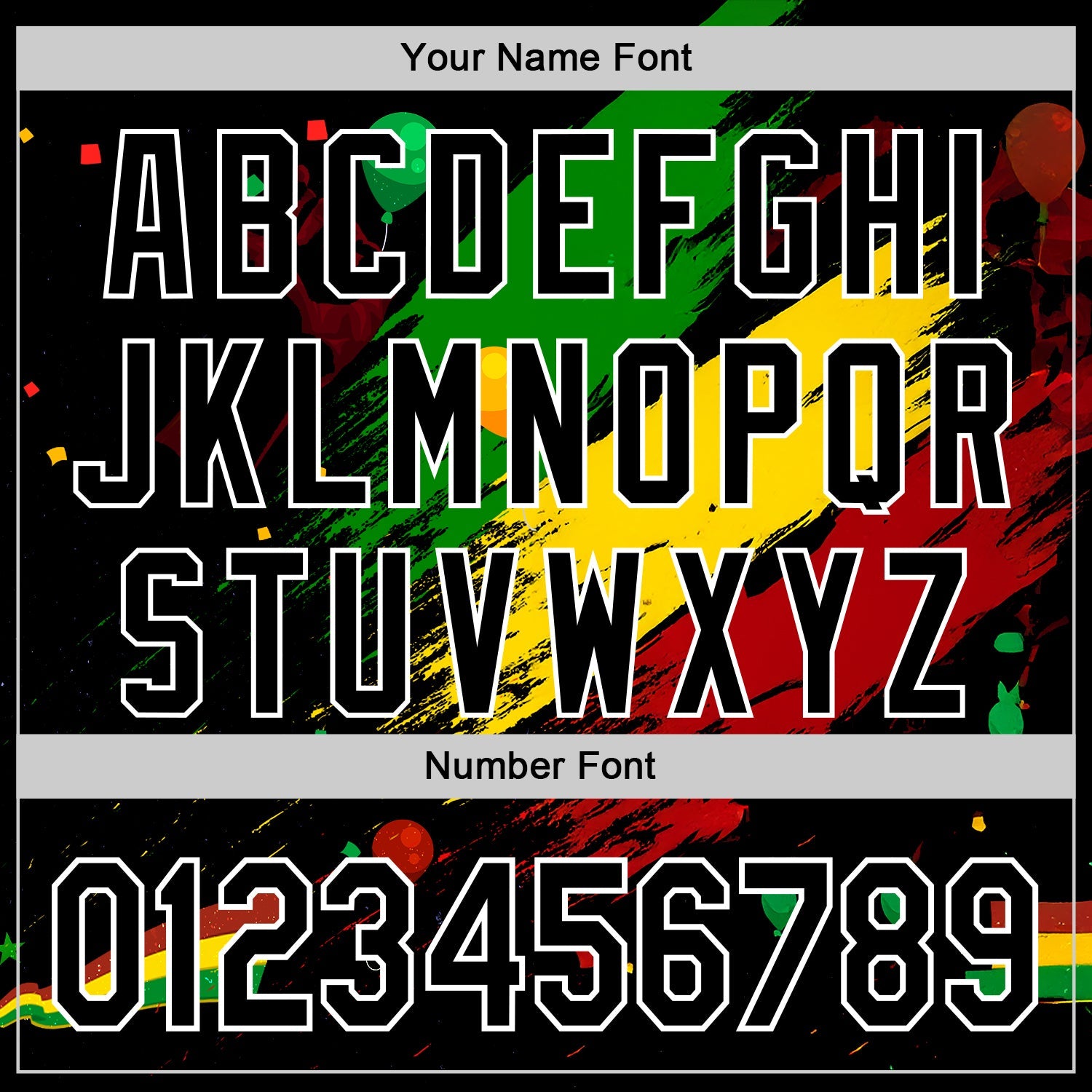 Custom Black Green Yellow Red-White Black History Month Africa Tribal Authentic Baseball Jersey view 5