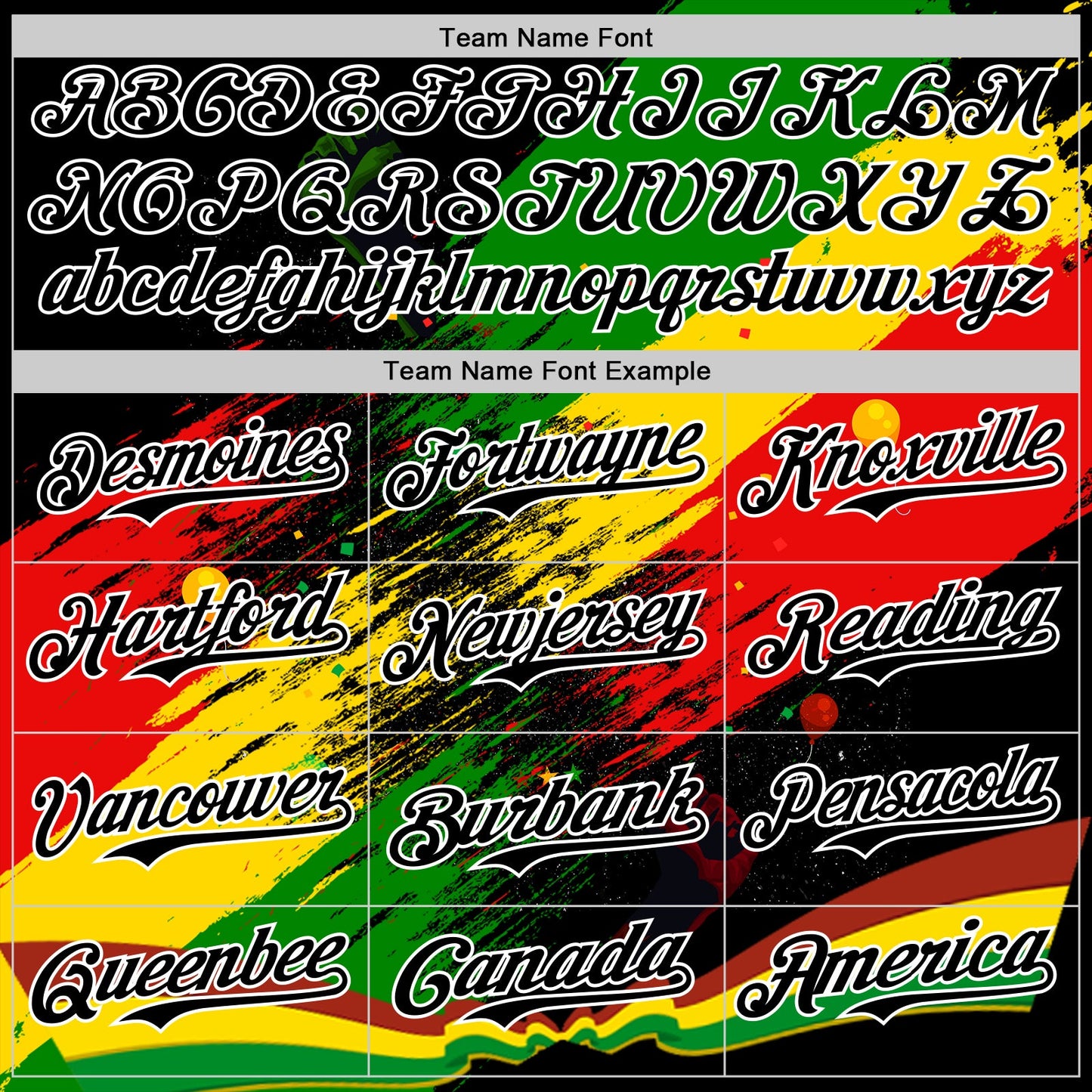 Custom Black Green Yellow Red-White Black History Month Africa Tribal Authentic Baseball Jersey view 4