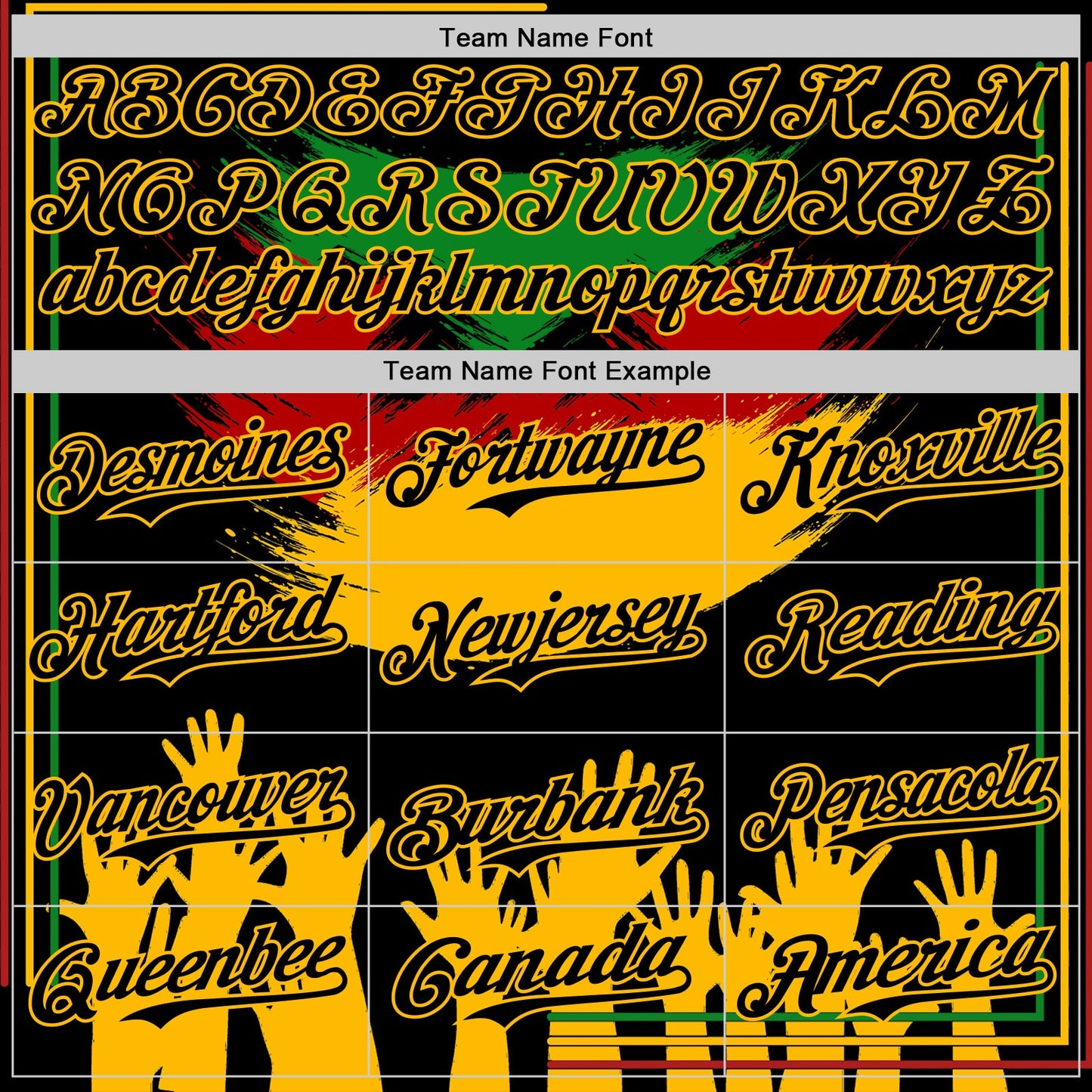 Custom Black Green Red-Gold Black History Month Africa Tribal Authentic Baseball Jersey view 4