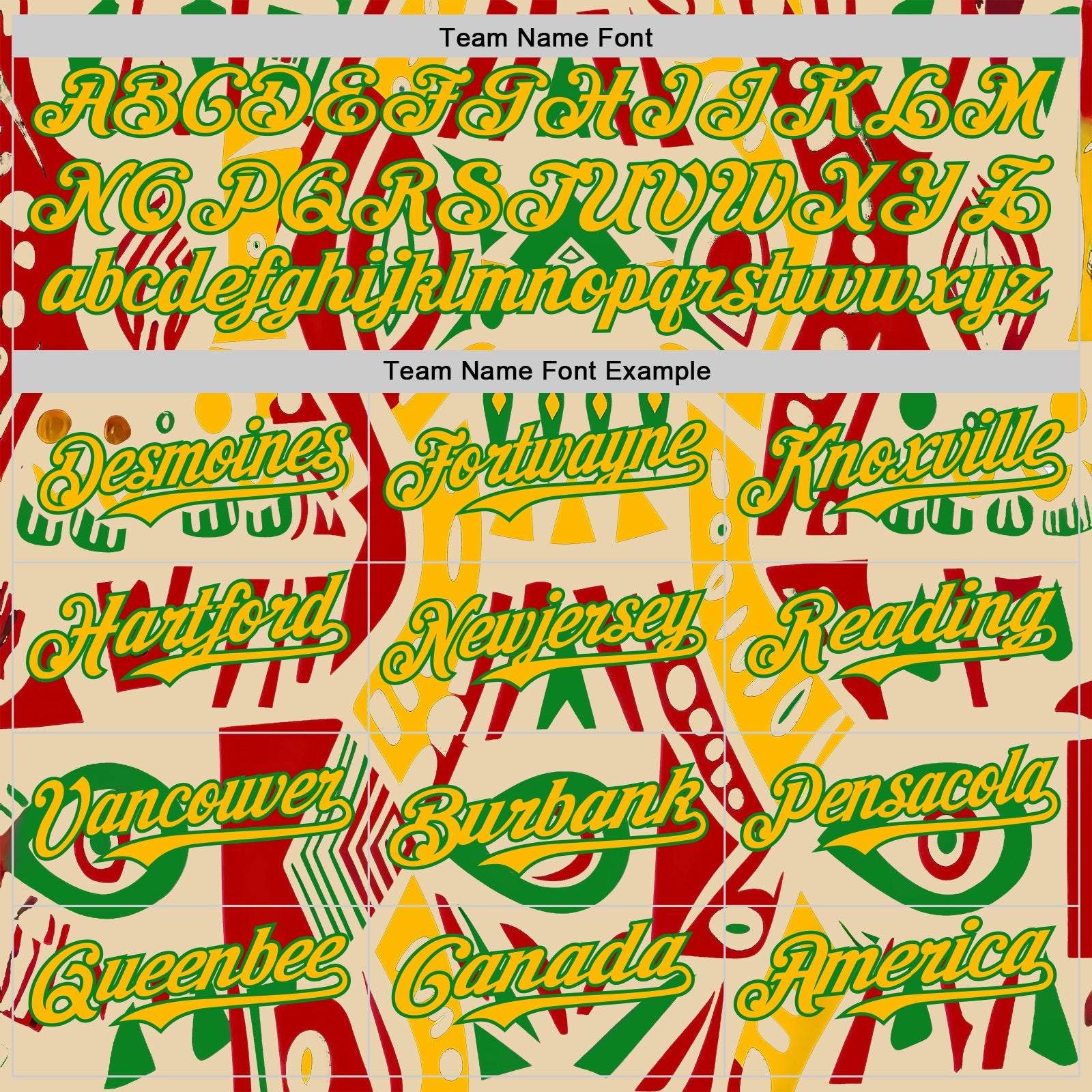 Custom City Cream Gold Red-Grass Green Black History Month Africa Tribal Authentic Baseball Jersey view 4