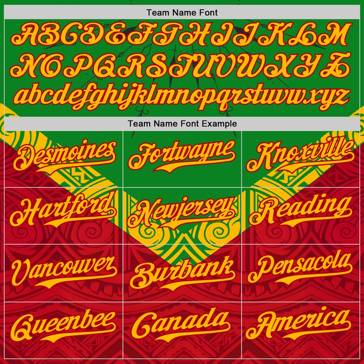 Custom Grass Green Gold Red-Black Black History Month Africa Tribal Authentic Baseball Jersey view 4