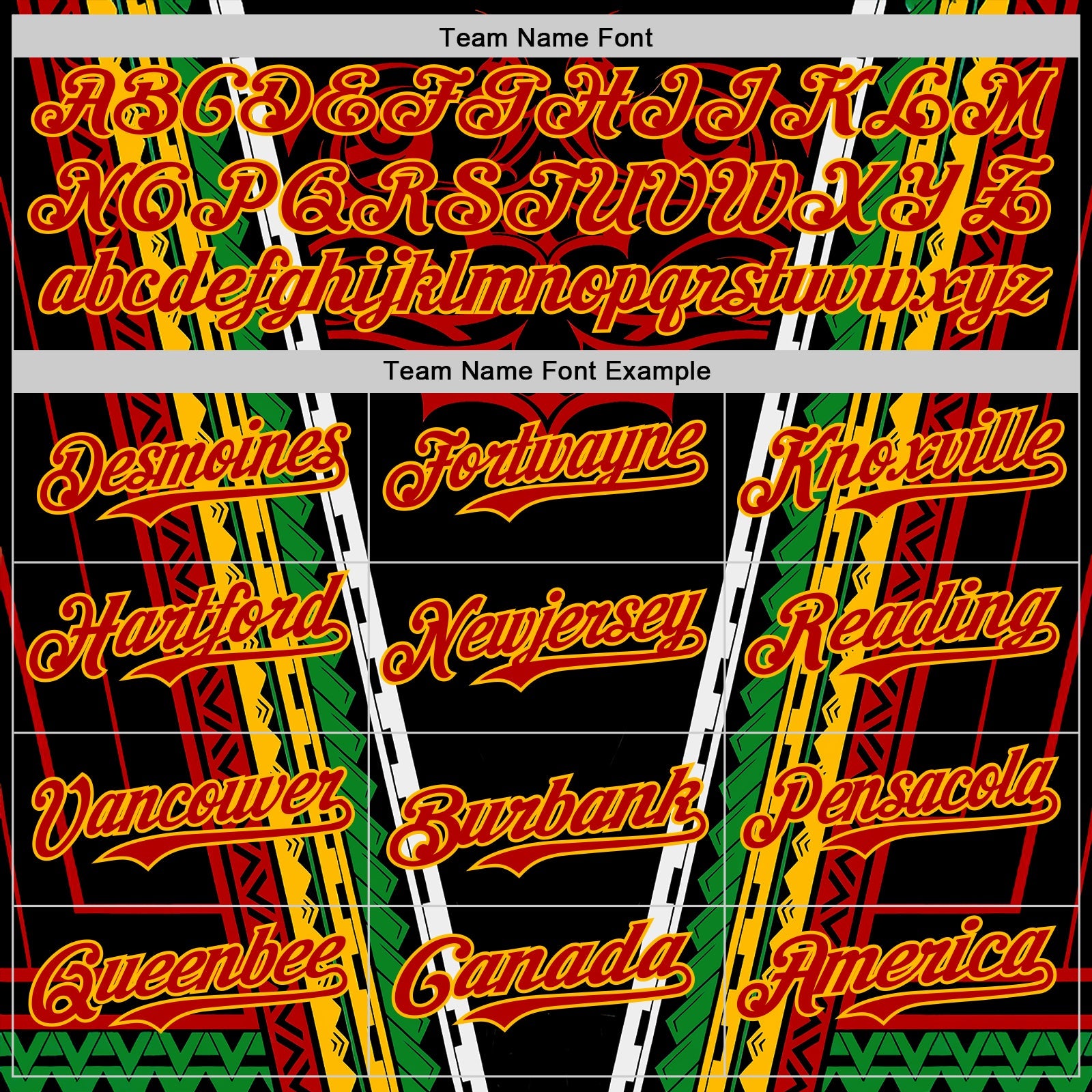 Custom Black Red Gold-Green Black History Month Africa Tribal Authentic Baseball Jersey view 4