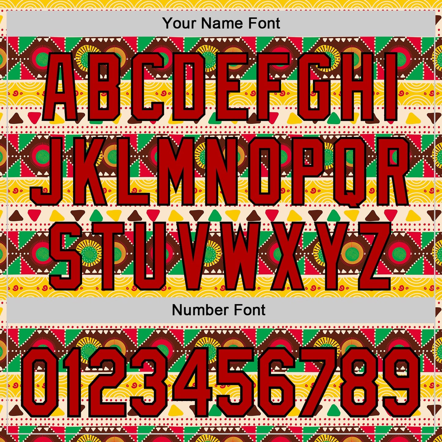 Custom Cream Red Yellow Green-Black 3D Pattern Design Black History Month African Ethnicity Style Authentic Baseball Jersey view 5