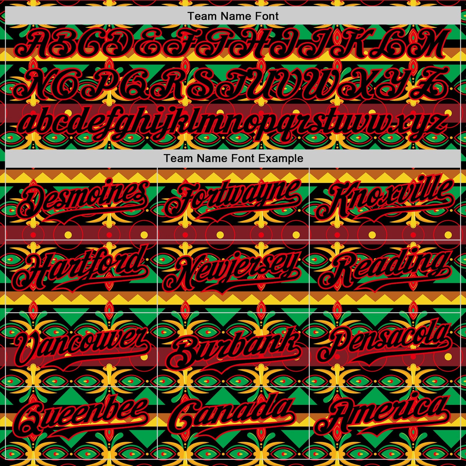 Custom Black Green Yellow Green-Fire Red 3D Pattern Design Black History Month African Ethnicity Style Authentic Baseball Jersey view 4