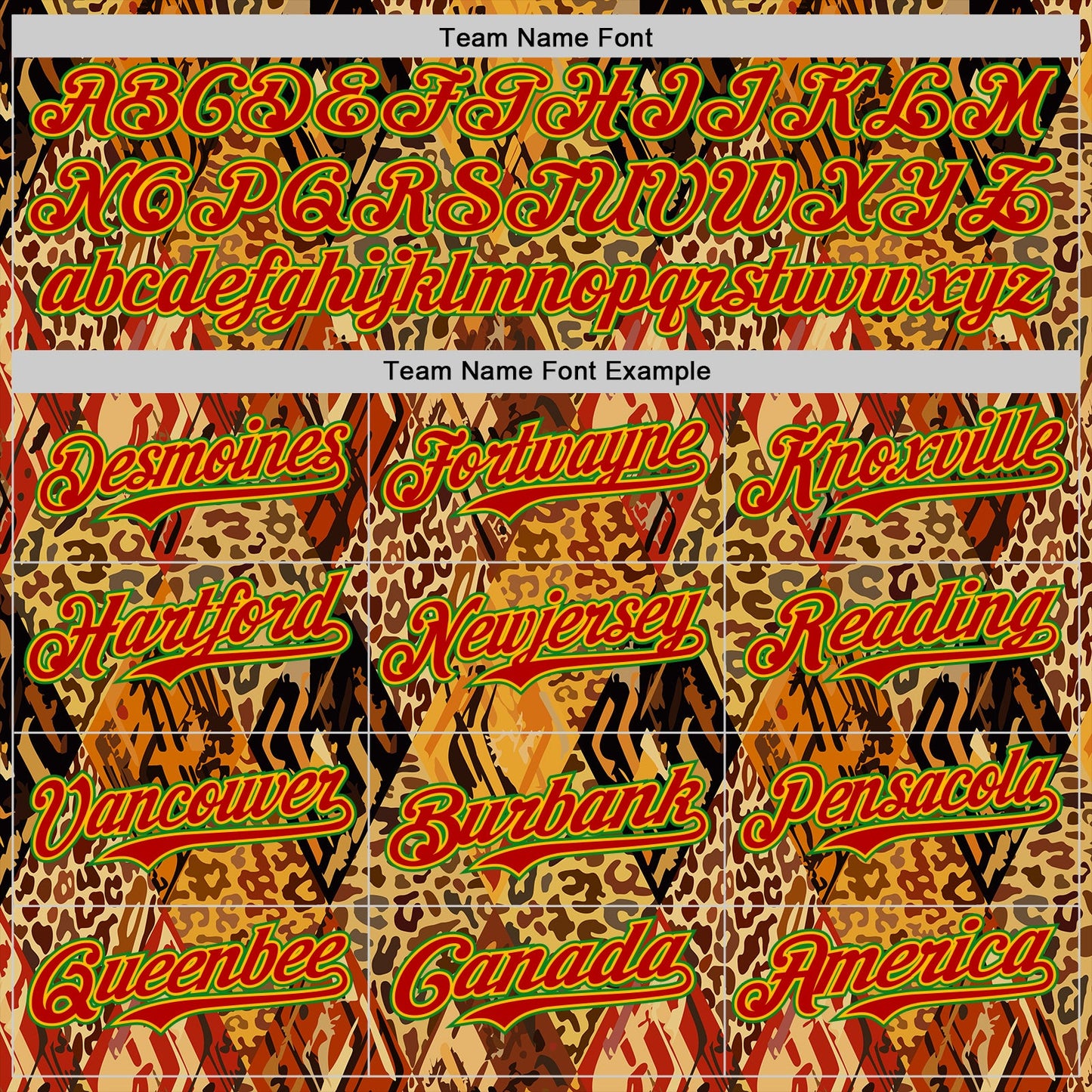 Custom Brown Red Gold-Grass Green 3D Pattern Design Black History Month Animal Print Authentic Baseball Jersey view 4