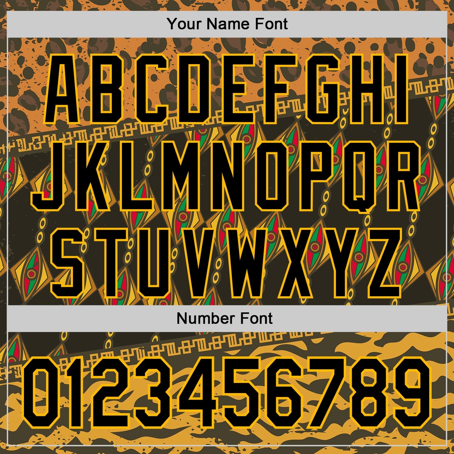 Custom Black Gold Green-Red 3D Pattern Design Black History Month African Ethnicity Style Animal Print Authentic Baseball Jersey view 5