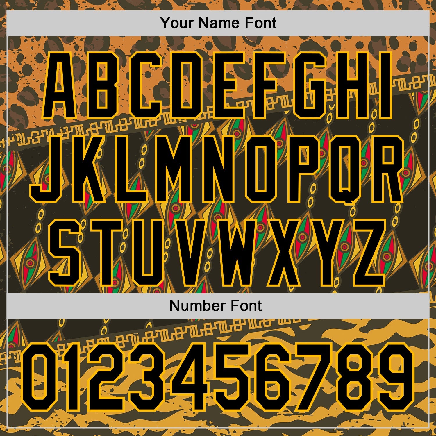 Custom Black Gold Green-Red 3D Pattern Design Black History Month African Ethnicity Style Animal Print Authentic Baseball Jersey view 5
