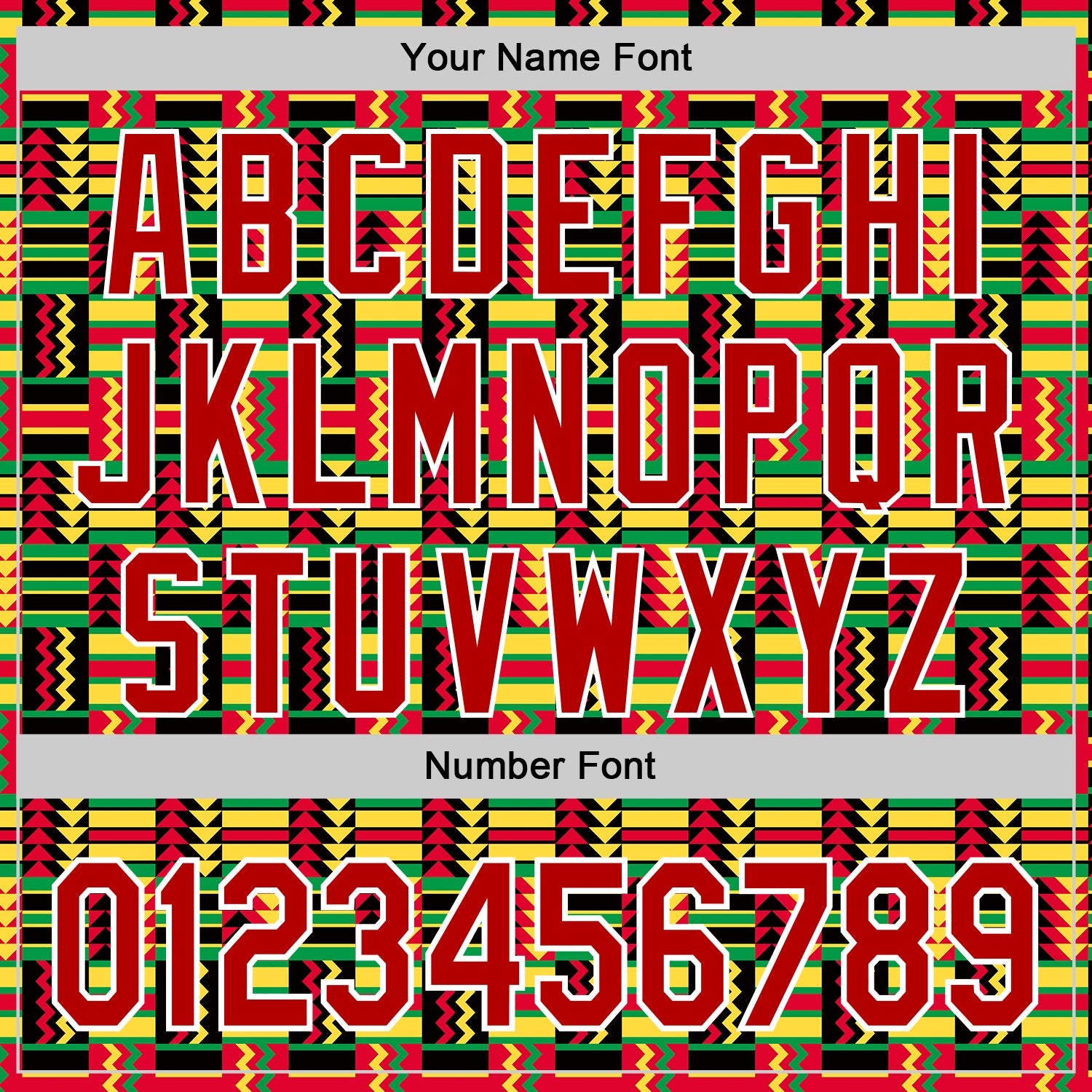 Custom Black Red Yellow Green-White 3D Pattern Design Black History Month African Ethnicity Style Abstract Geometric Authentic Baseball Jersey view 5