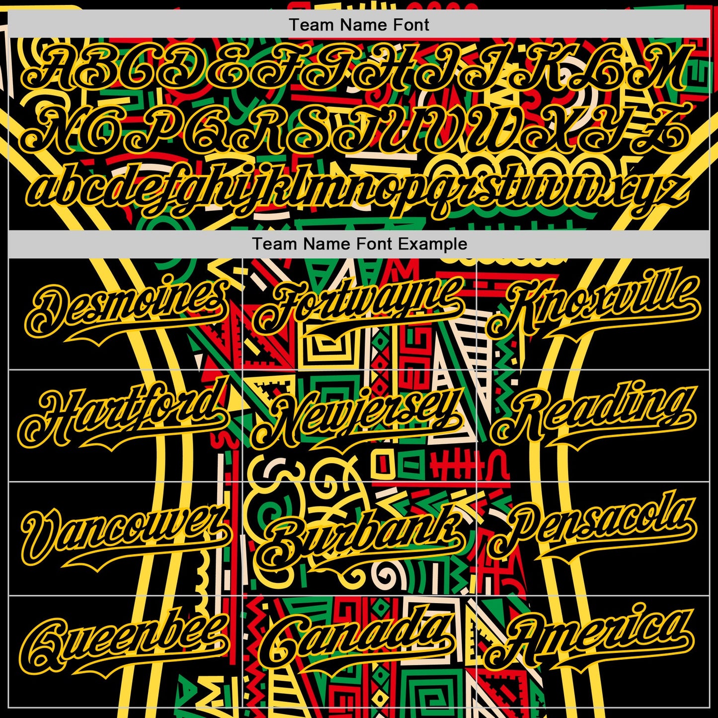 Custom Black Yellow Green-Red 3D Pattern Design Black History Month African Ethnicity Style Abstract Geometric Authentic Baseball Jersey view 4