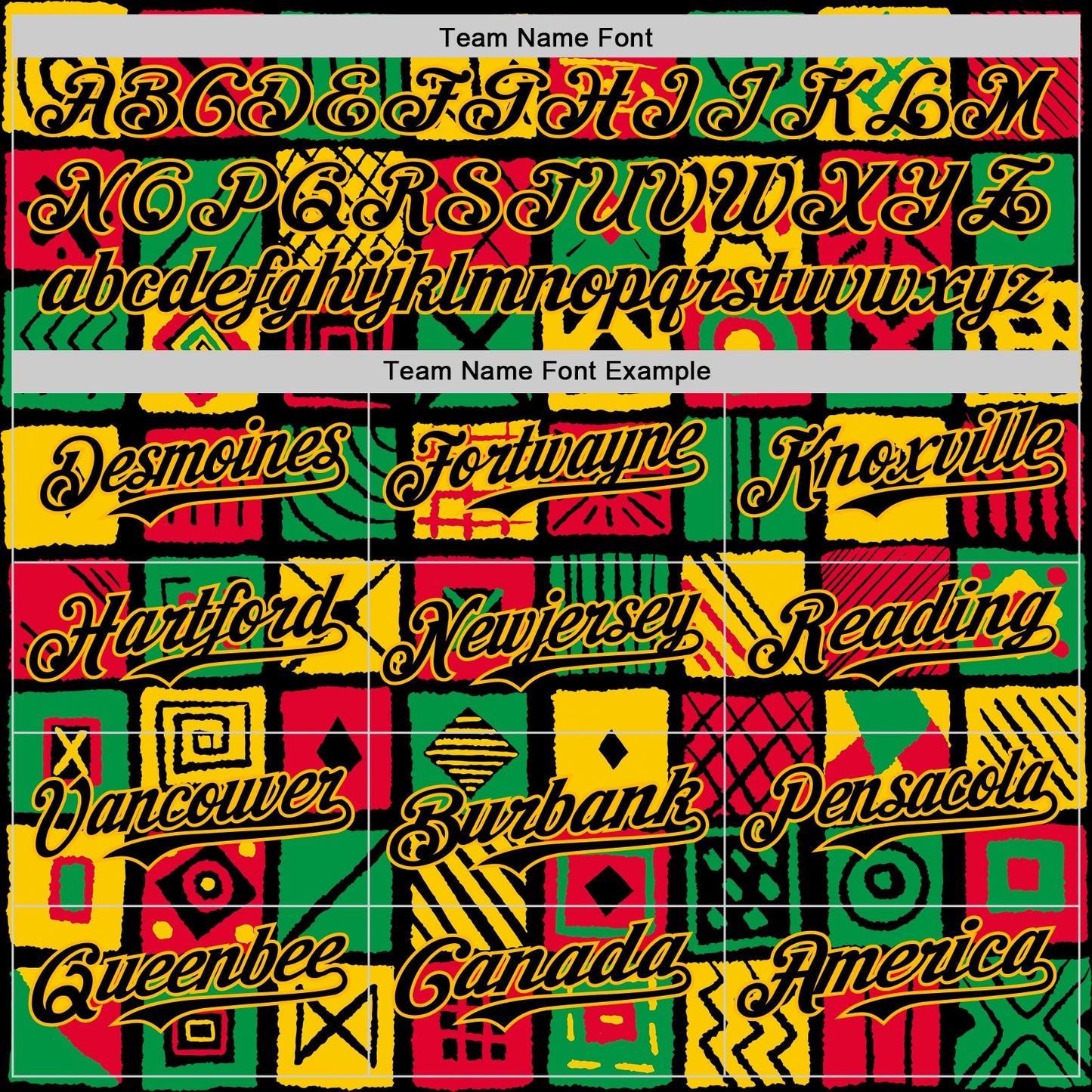Custom Black Gold Green-Red 3D Pattern Design Black History Month African Ethnicity Style Abstract Geometric Authentic Baseball Jersey view 4