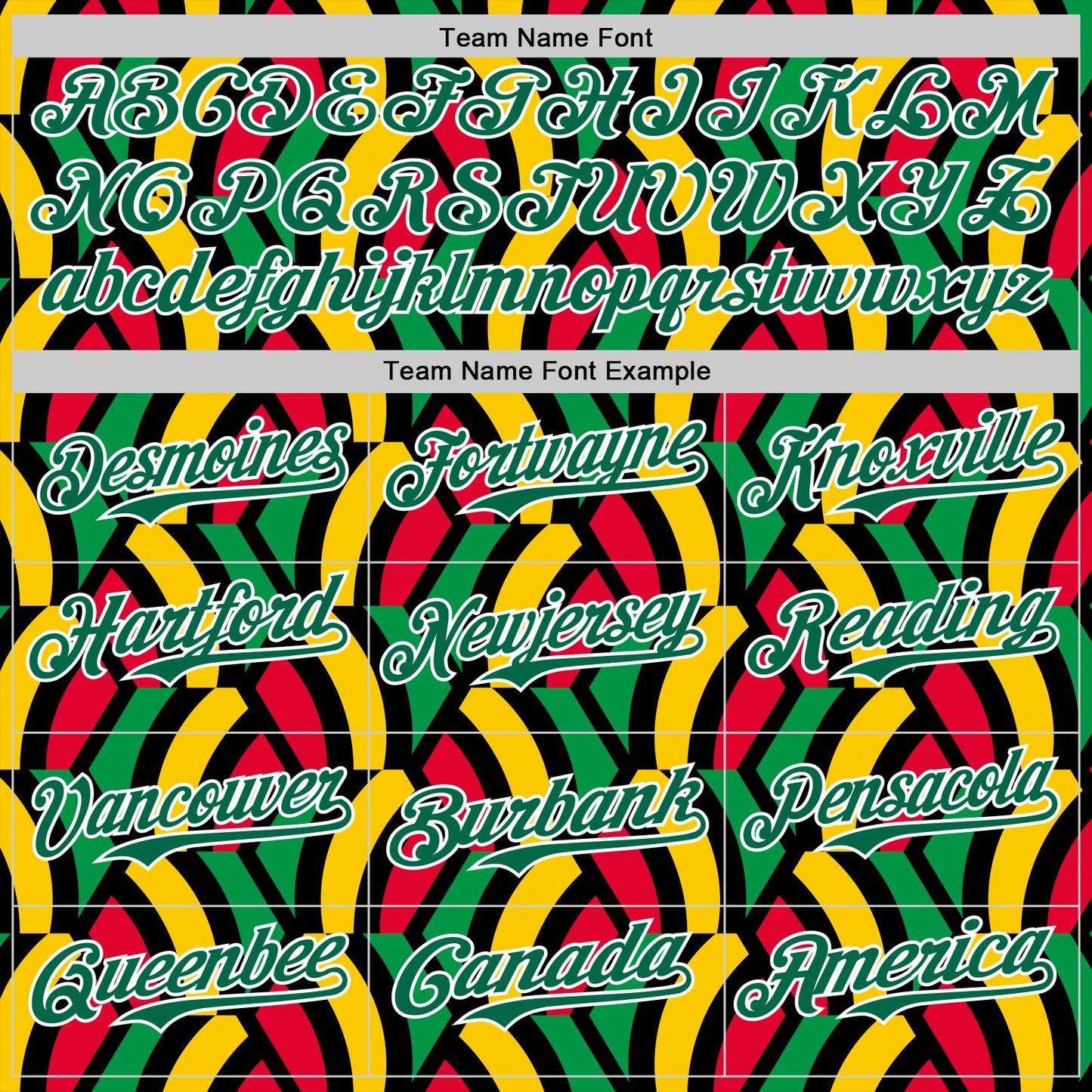 Custom Black Kelly Green Red Yellow-White 3D Pattern Design Black History Month African Ethnicity Style Abstract Geometric Authentic Baseball Jersey view 4