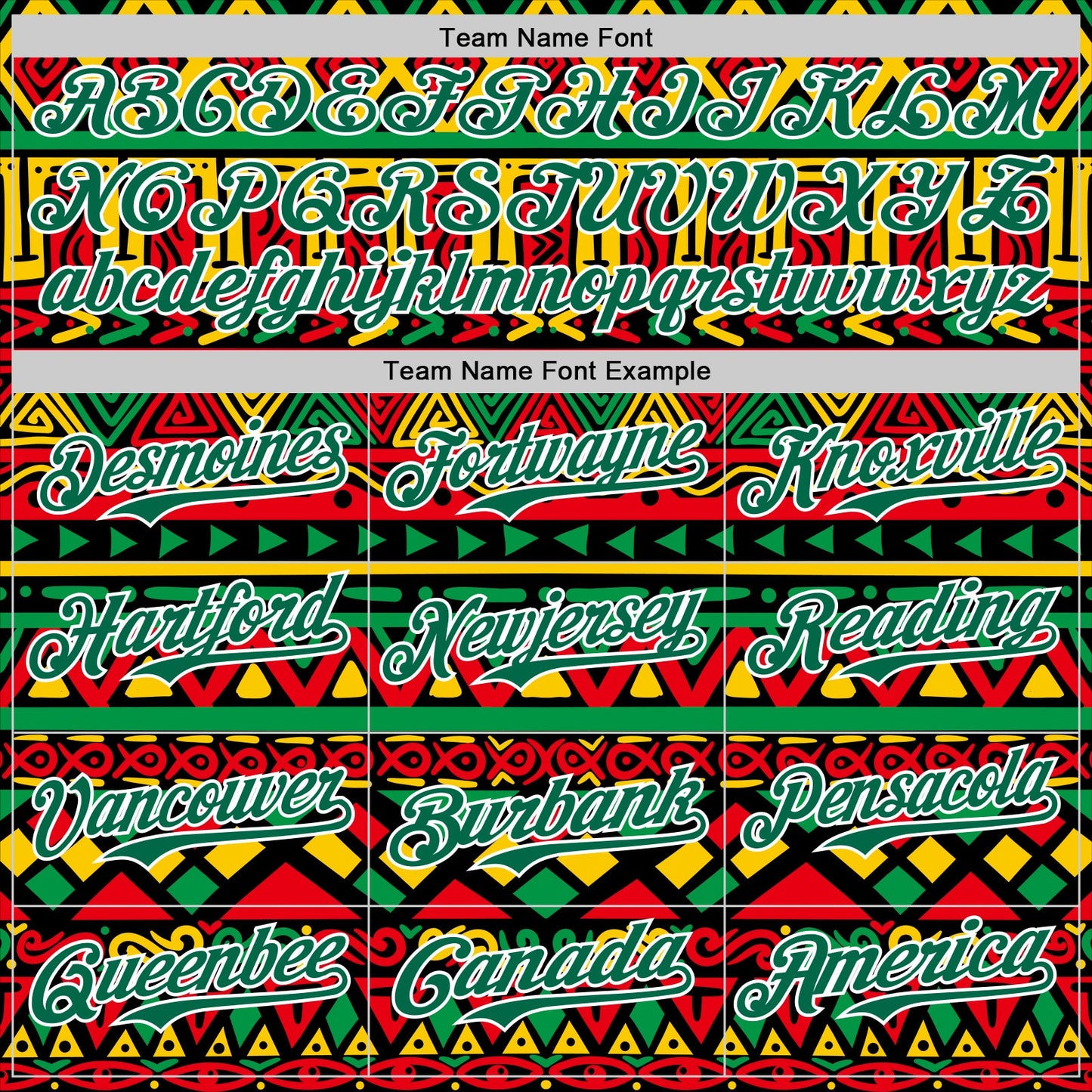 Custom Black Kelly Green Red Yellow-White 3D Pattern Design Black History Month African Ethnicity Style Abstract Geometric Authentic Baseball Jersey view 4