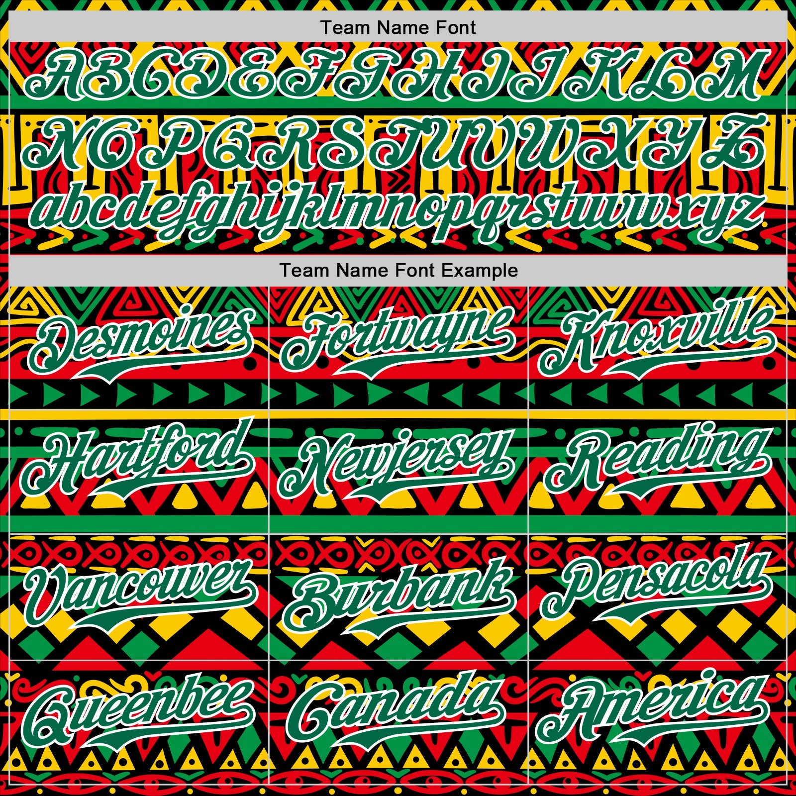 Custom Black Kelly Green Red Yellow-White 3D Pattern Design Black History Month African Ethnicity Style Abstract Geometric Authentic Baseball Jersey view 4