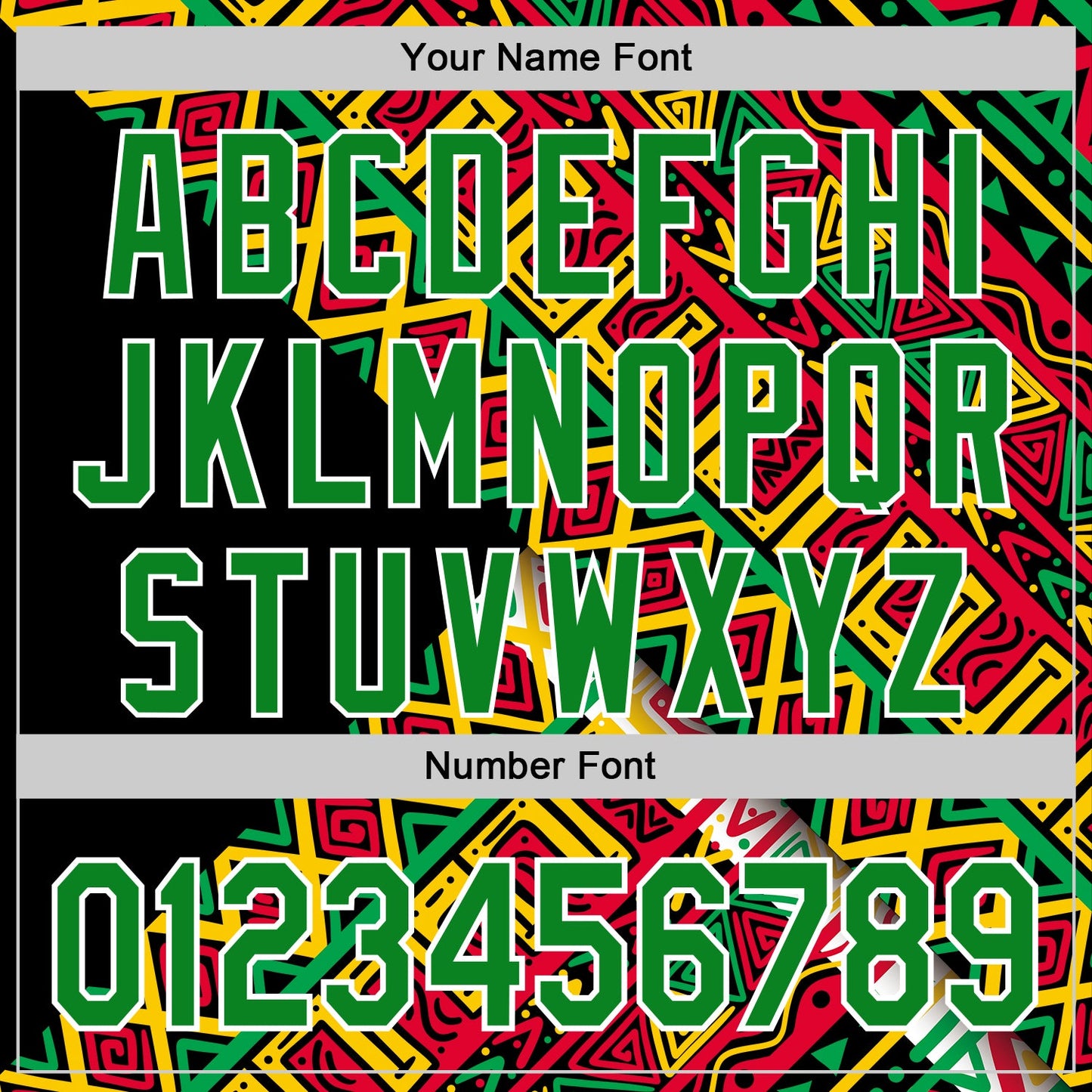 Custom Black Kelly Green Red Yellow-White 3D Pattern Design Black History Month African Ethnicity Style Abstract Geometric Authentic Baseball Jersey view 5