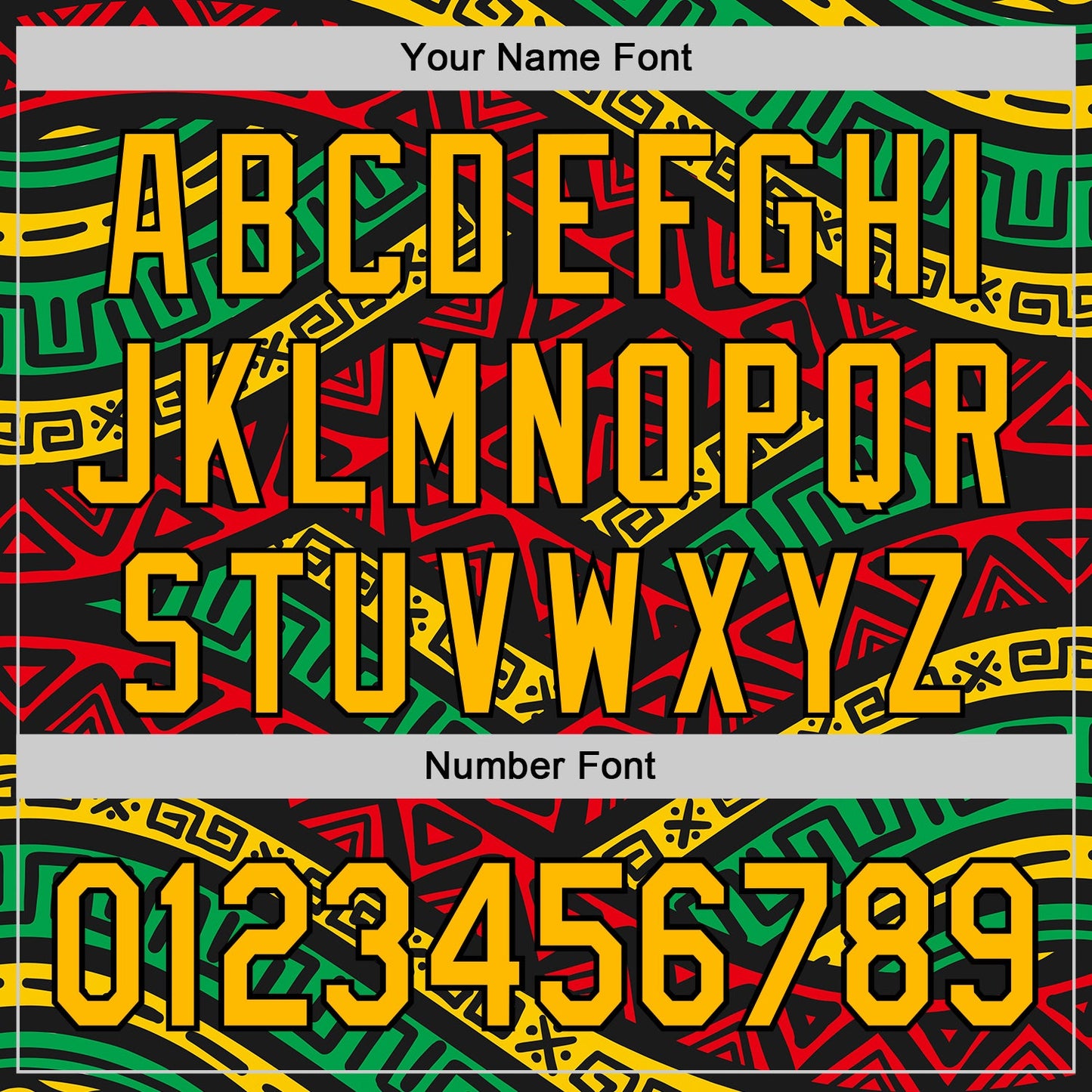 Custom Black Gold Red-Green 3D Pattern Design Black History Month African Ethnicity Style Abstract Geometric Authentic Baseball Jersey view 5