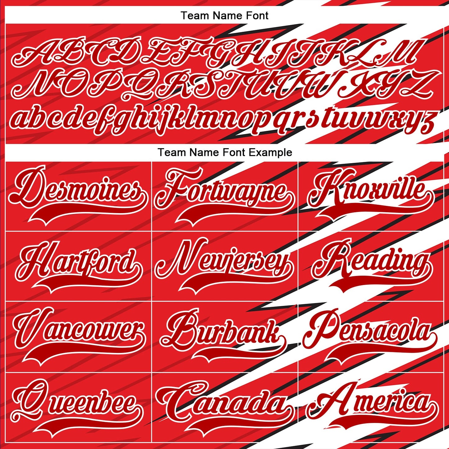 Custom Red Black-White Lightning Hockey Lace Neck Jersey view 6