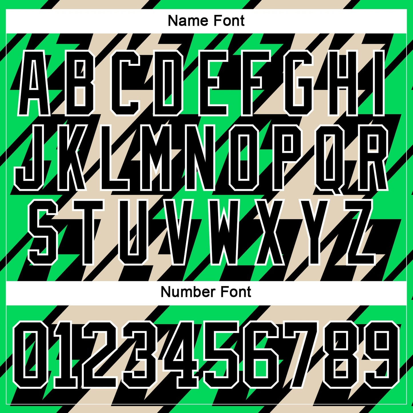 Custom Black Green Cream-White Lightning Hockey Lace Neck Jersey view 7