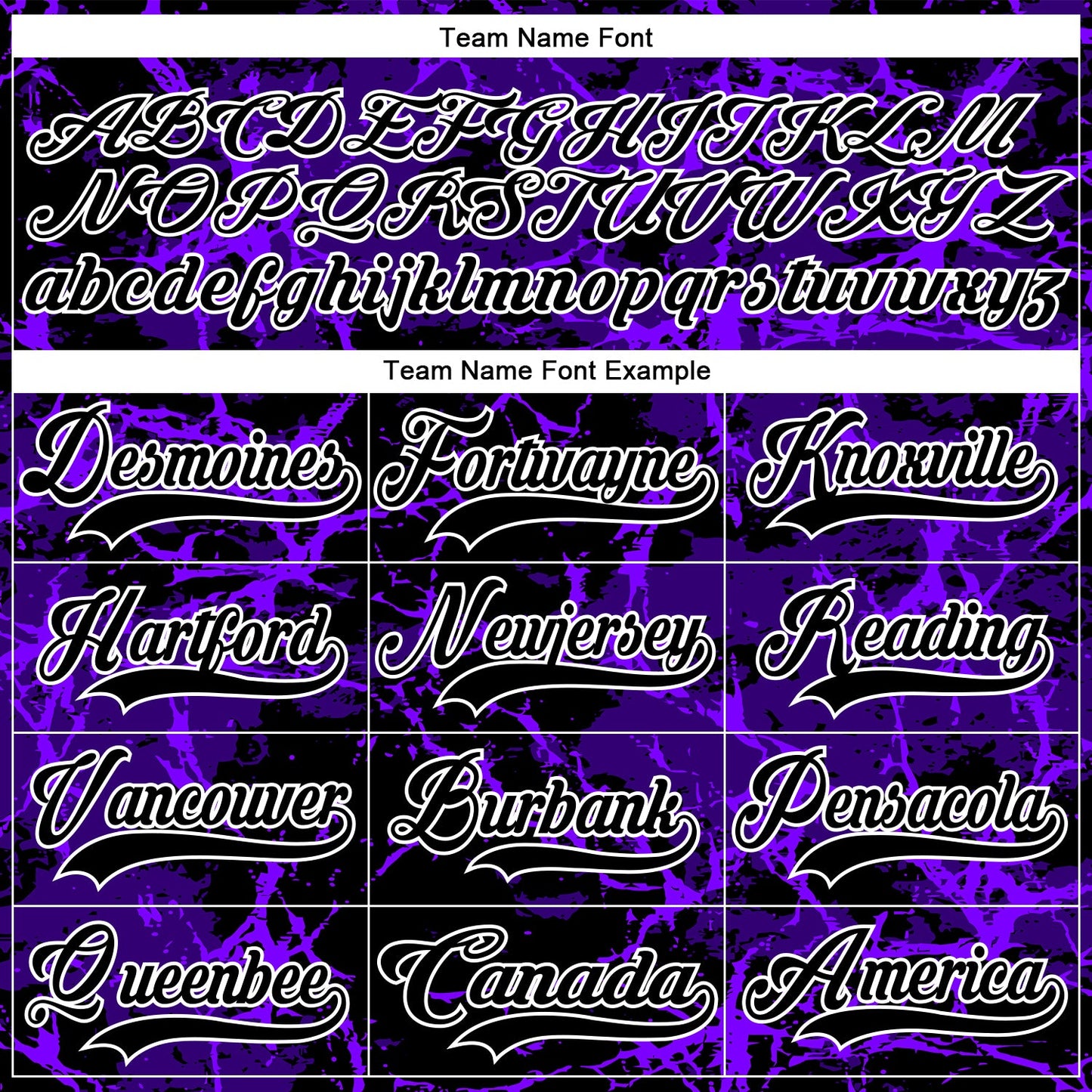 Custom Purple Black-White Lightning Hockey Lace Neck Jersey view 6
