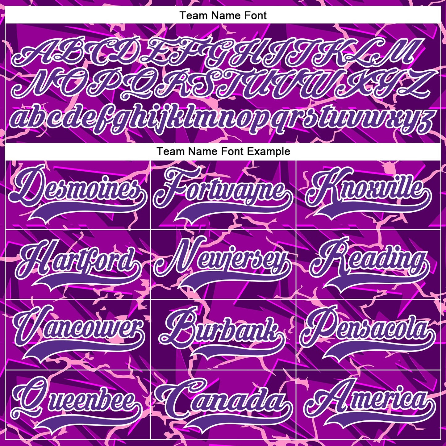 Custom Purple Black Pink-White Lightning Hockey Lace Neck Jersey view 6