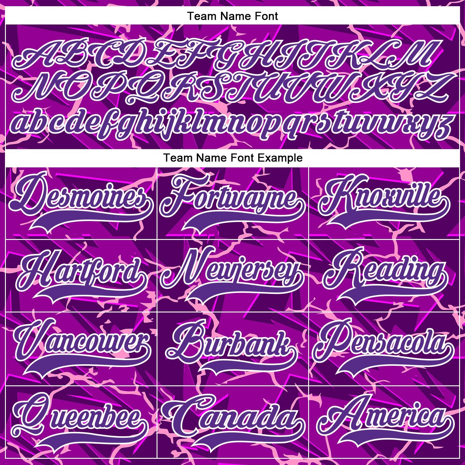 Custom Purple Black Pink-White Lightning Hockey Lace Neck Jersey view 6