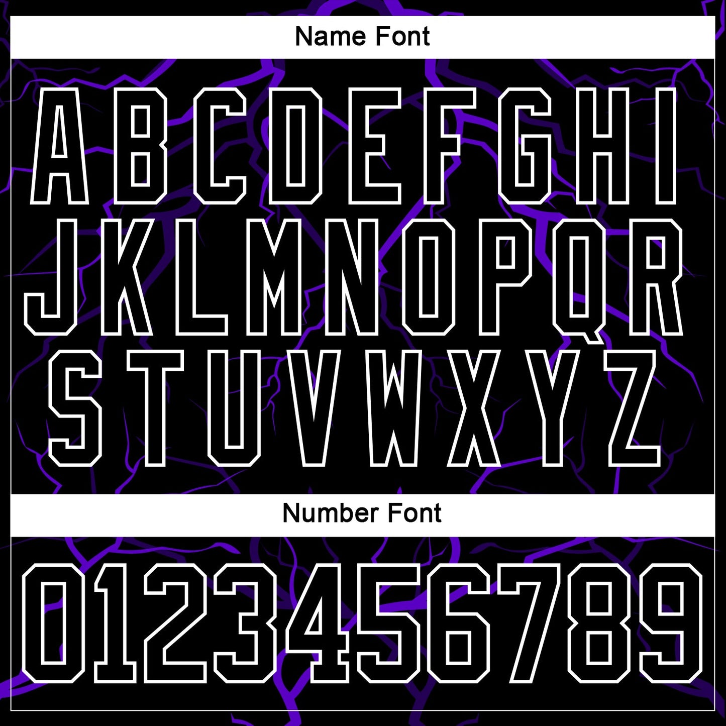 Custom Black Purple-White Lightning Hockey Lace Neck Jersey view 7