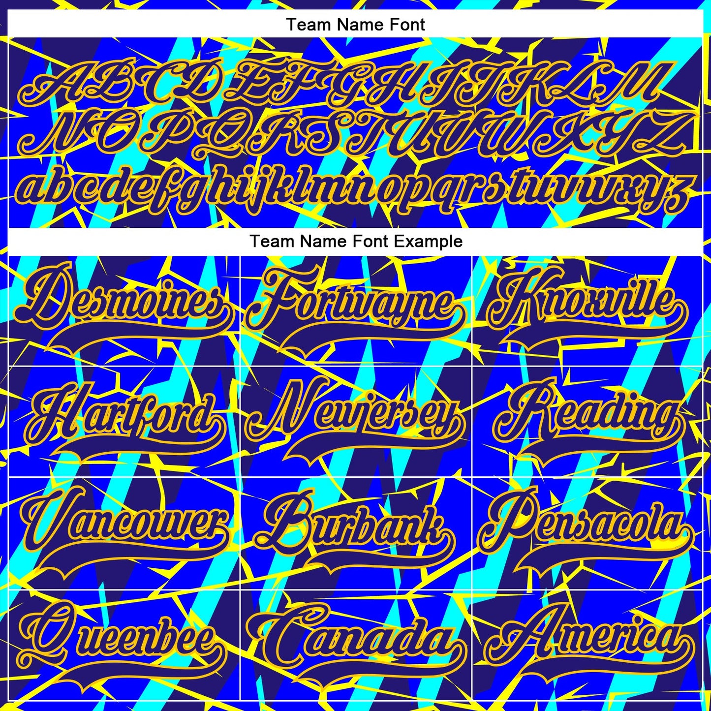 Custom Blue Dark Purple-Yellow Lightning Hockey Lace Neck Jersey view 6