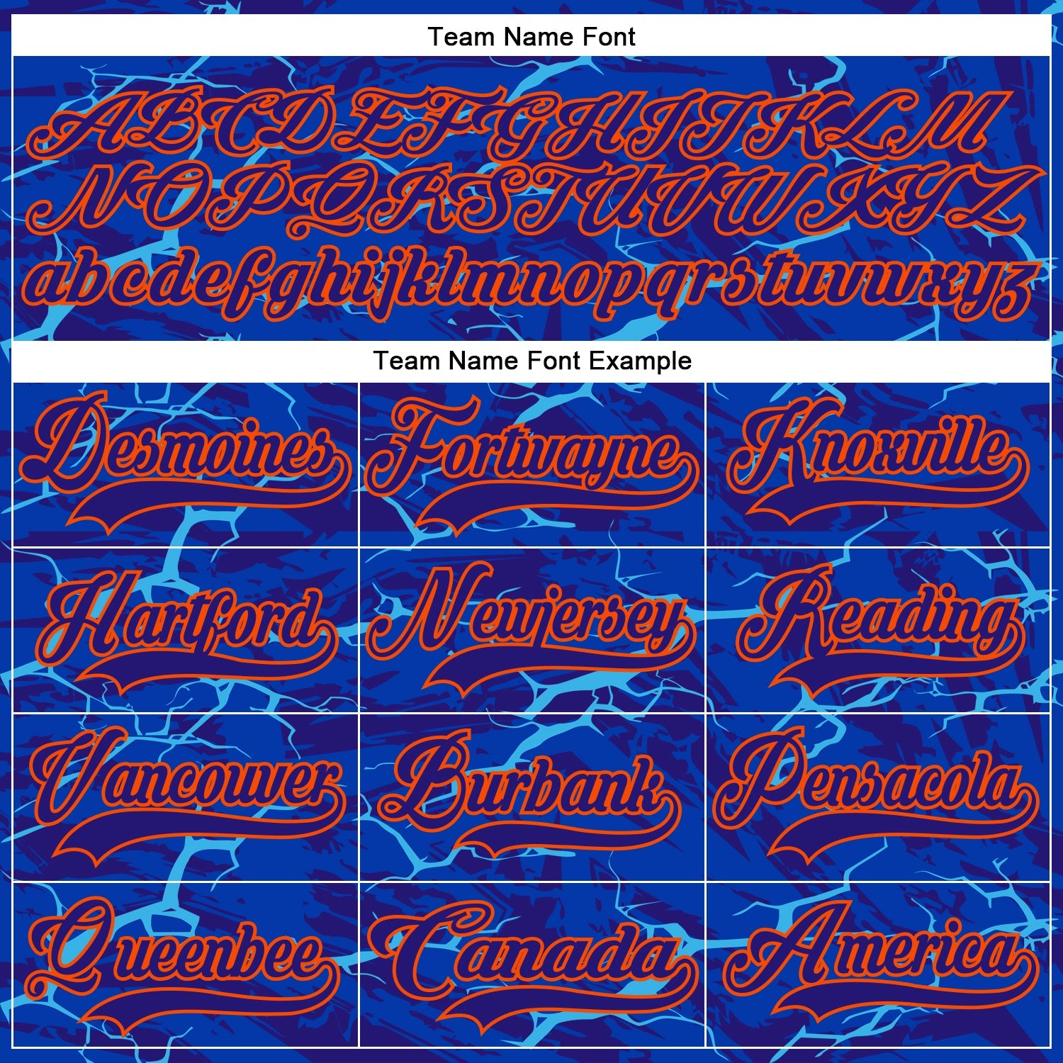 Custom Dark Purple Blue-Orange Lightning Hockey Lace Neck Jersey view 6