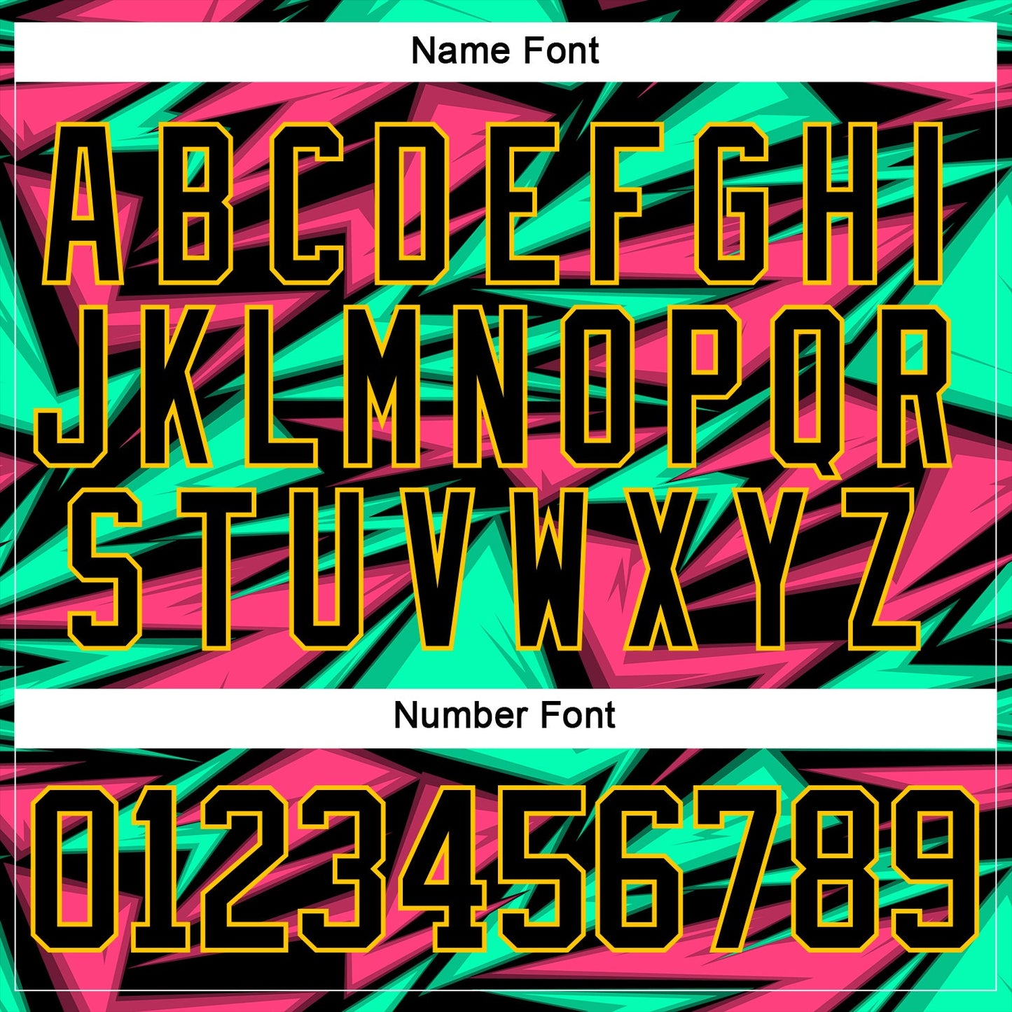 Custom Black Green Pink-Yellow Lightning Hockey Lace Neck Jersey view 7
