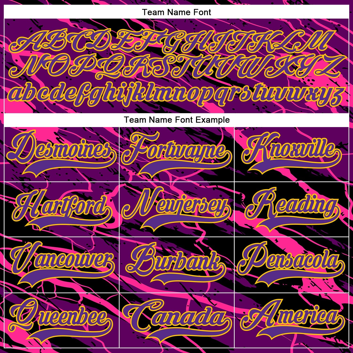 Custom Purple Black Pink-Yellow Lightning Hockey Lace Neck Jersey view 6