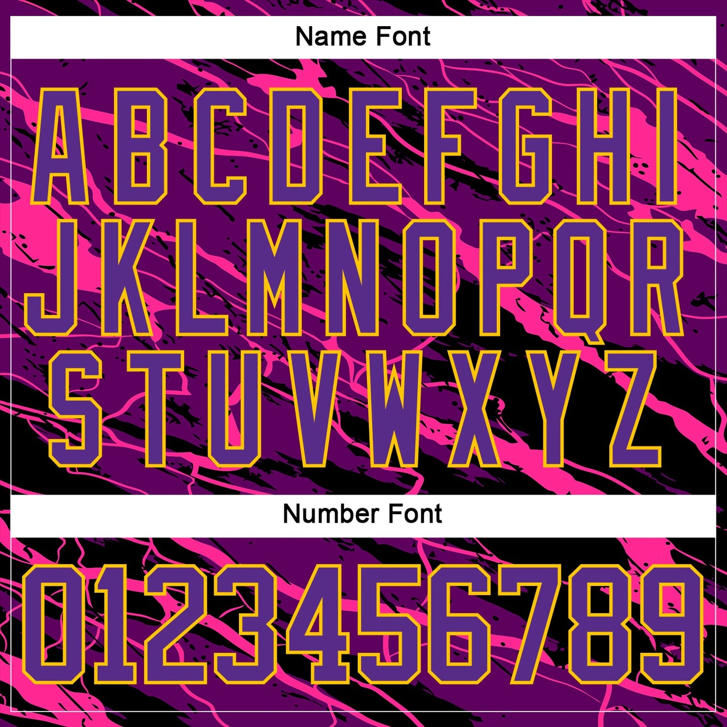 Custom Purple Black Pink-Yellow Lightning Hockey Lace Neck Jersey view 7