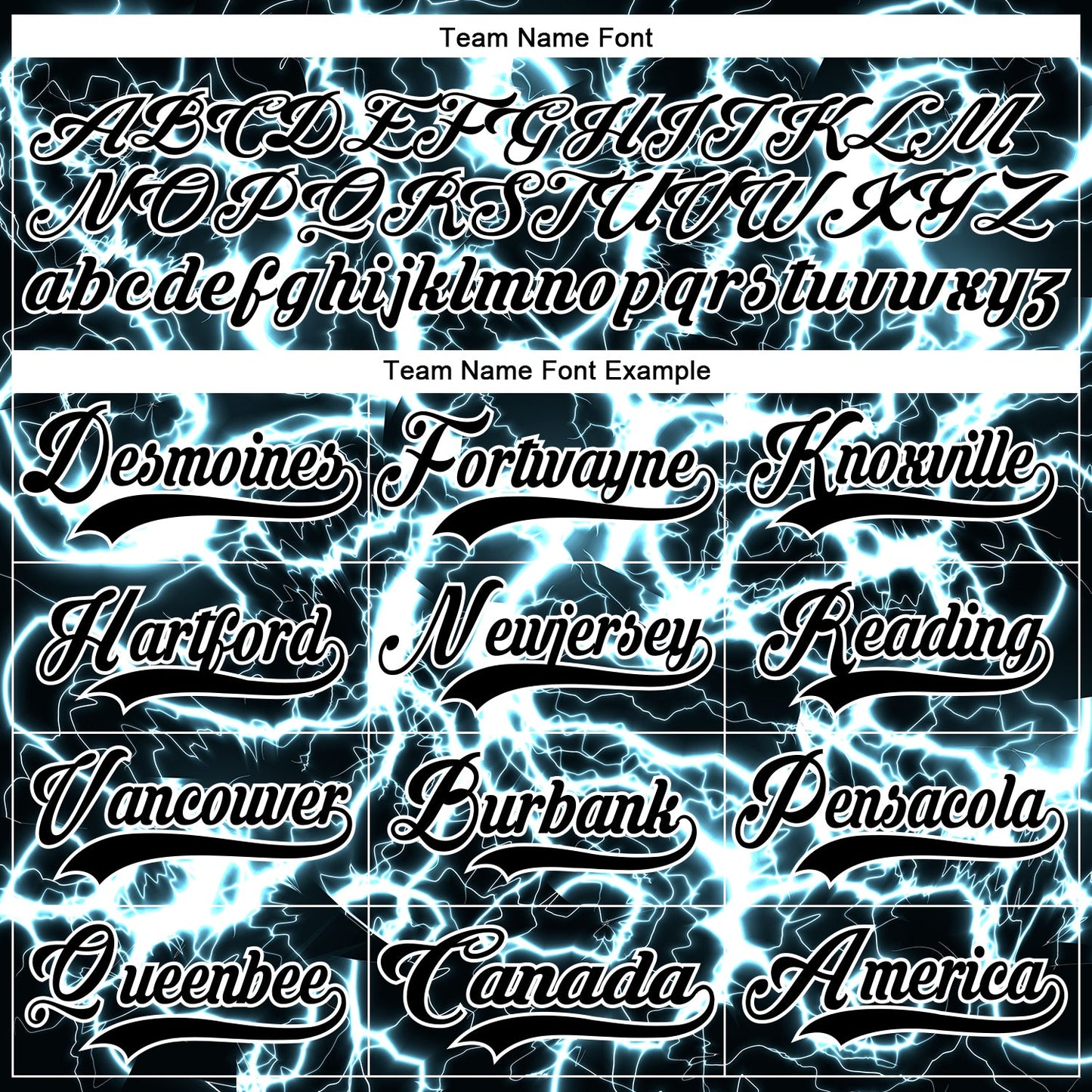 Custom Black Blue-White Lightning Hockey Lace Neck Jersey view 6