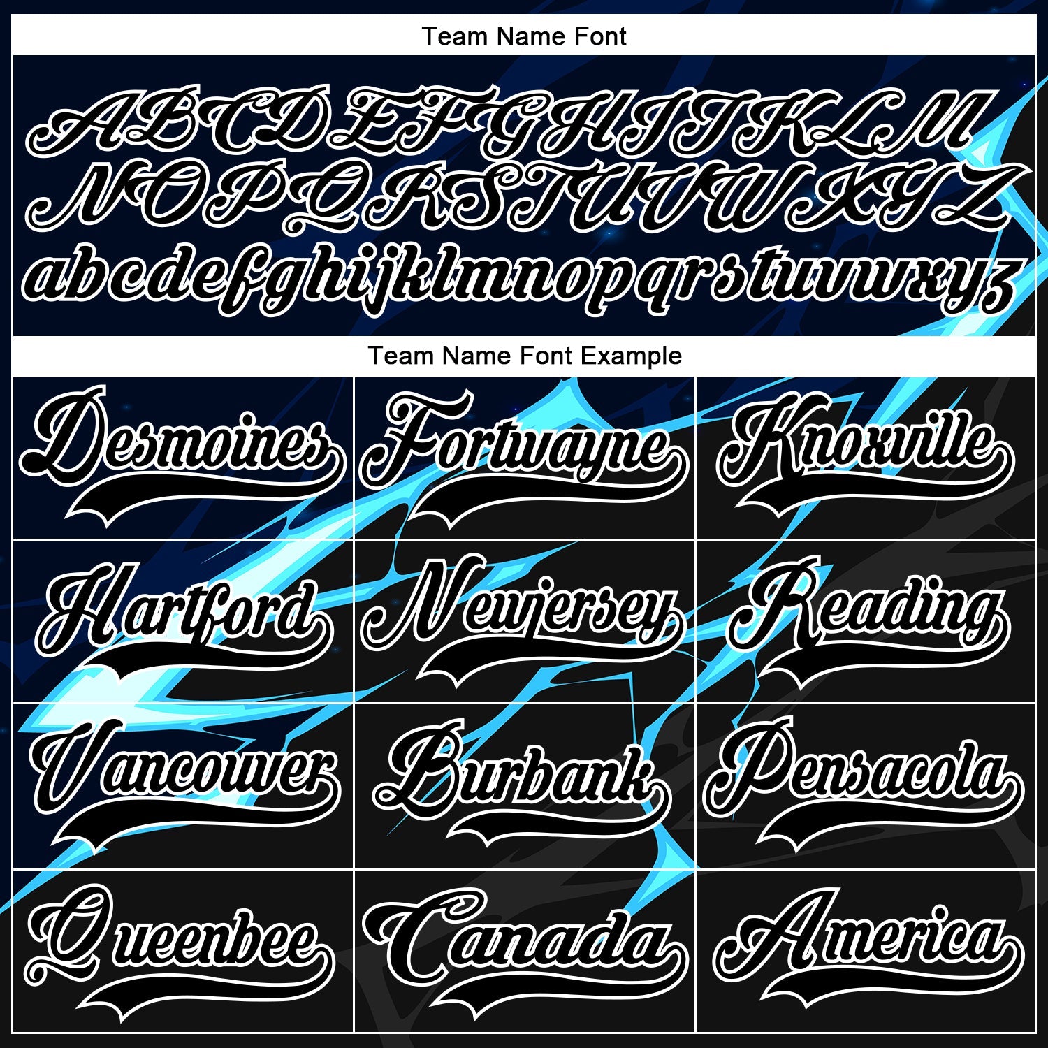Custom Black Blue Gray-White Lightning Hockey Lace Neck Jersey view 6