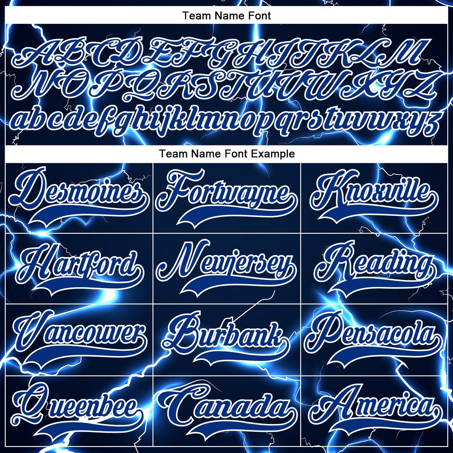 Custom Navy Royal-White Lightning Hockey Lace Neck Jersey view 6
