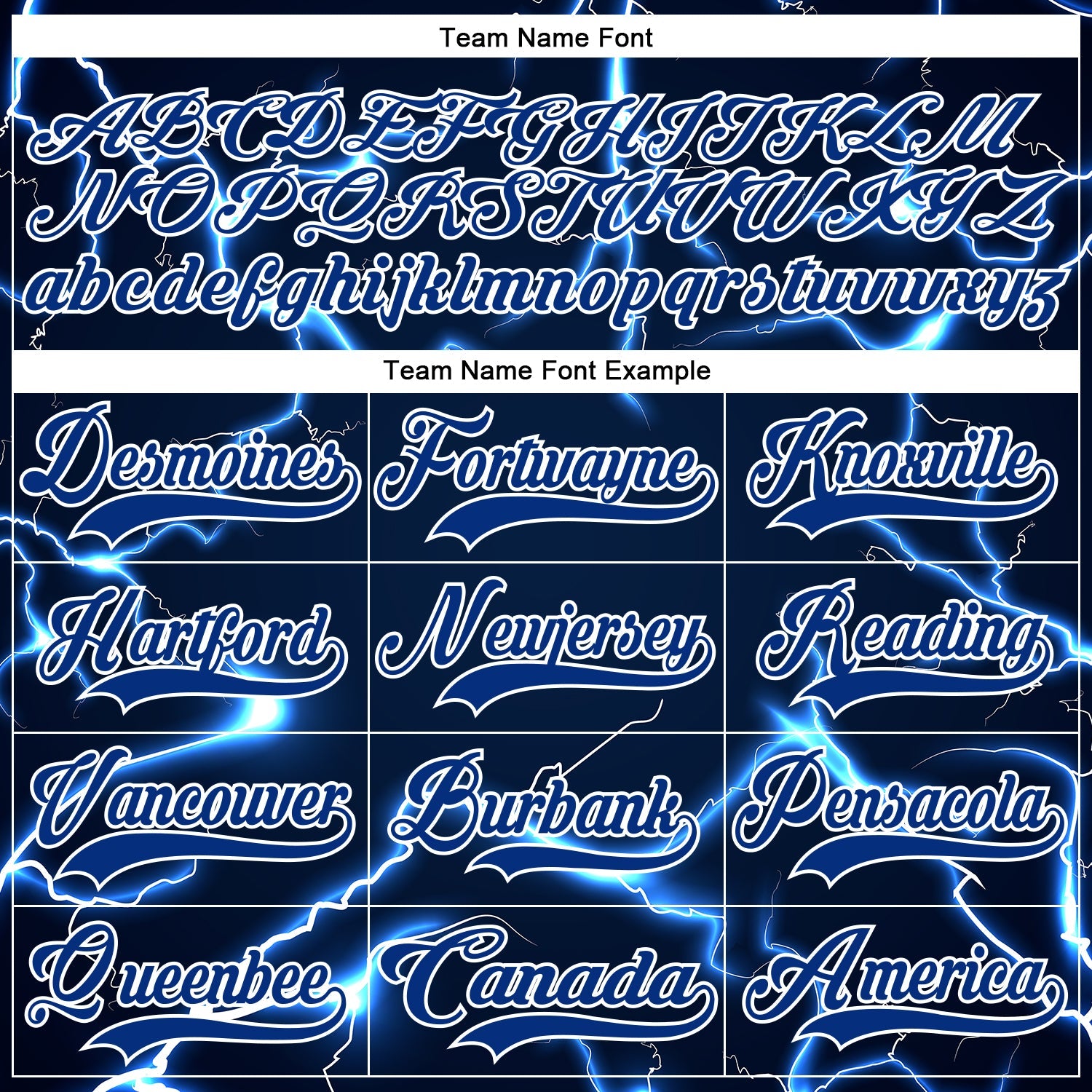 Custom Navy Royal-White Lightning Hockey Lace Neck Jersey view 6