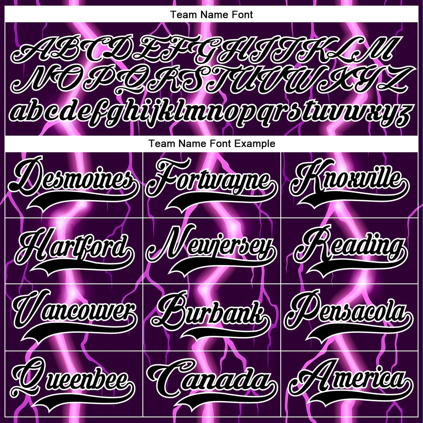 Custom Black Purple Pink-White Lightning Hockey Lace Neck Jersey view 6