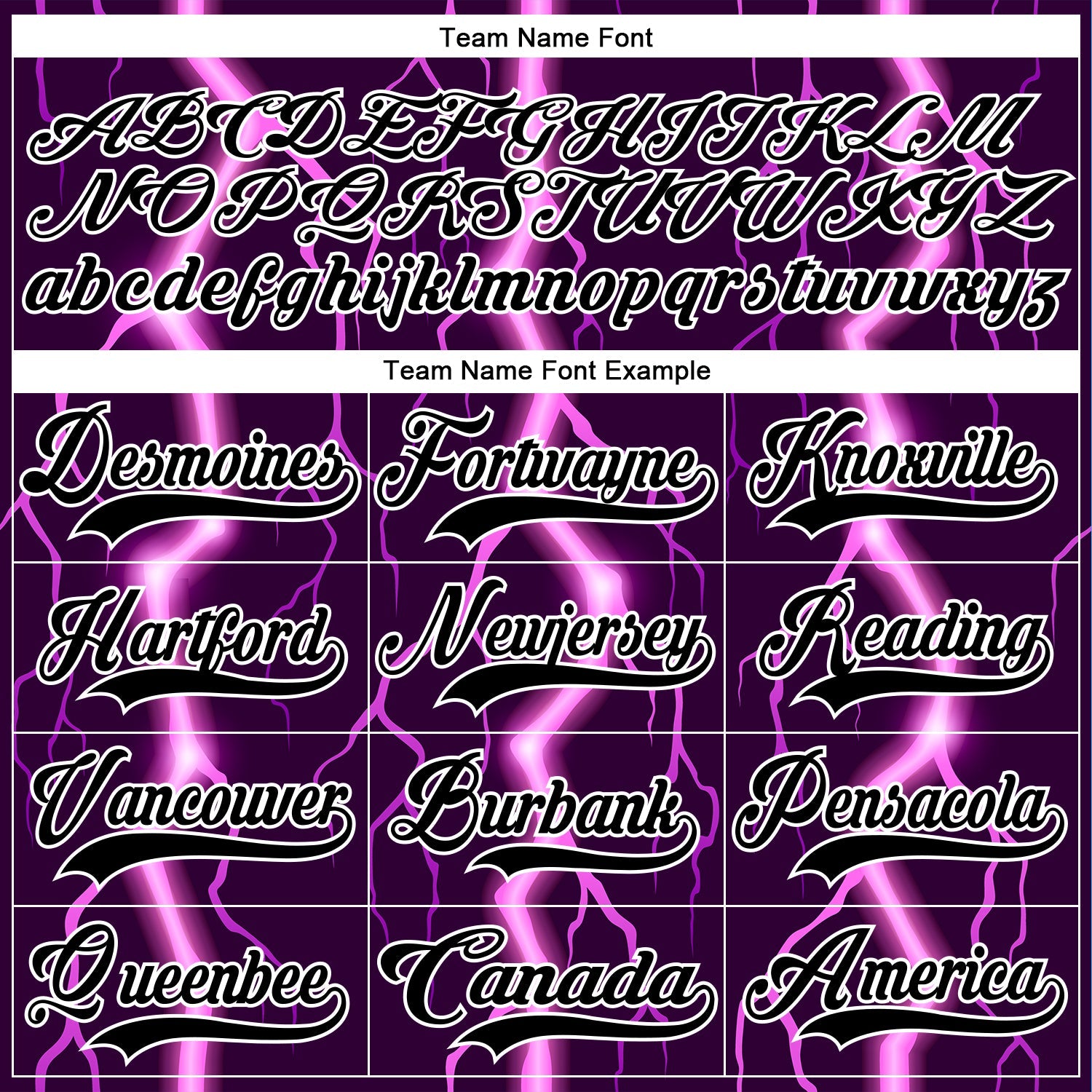 Custom Black Purple Pink-White Lightning Hockey Lace Neck Jersey view 6