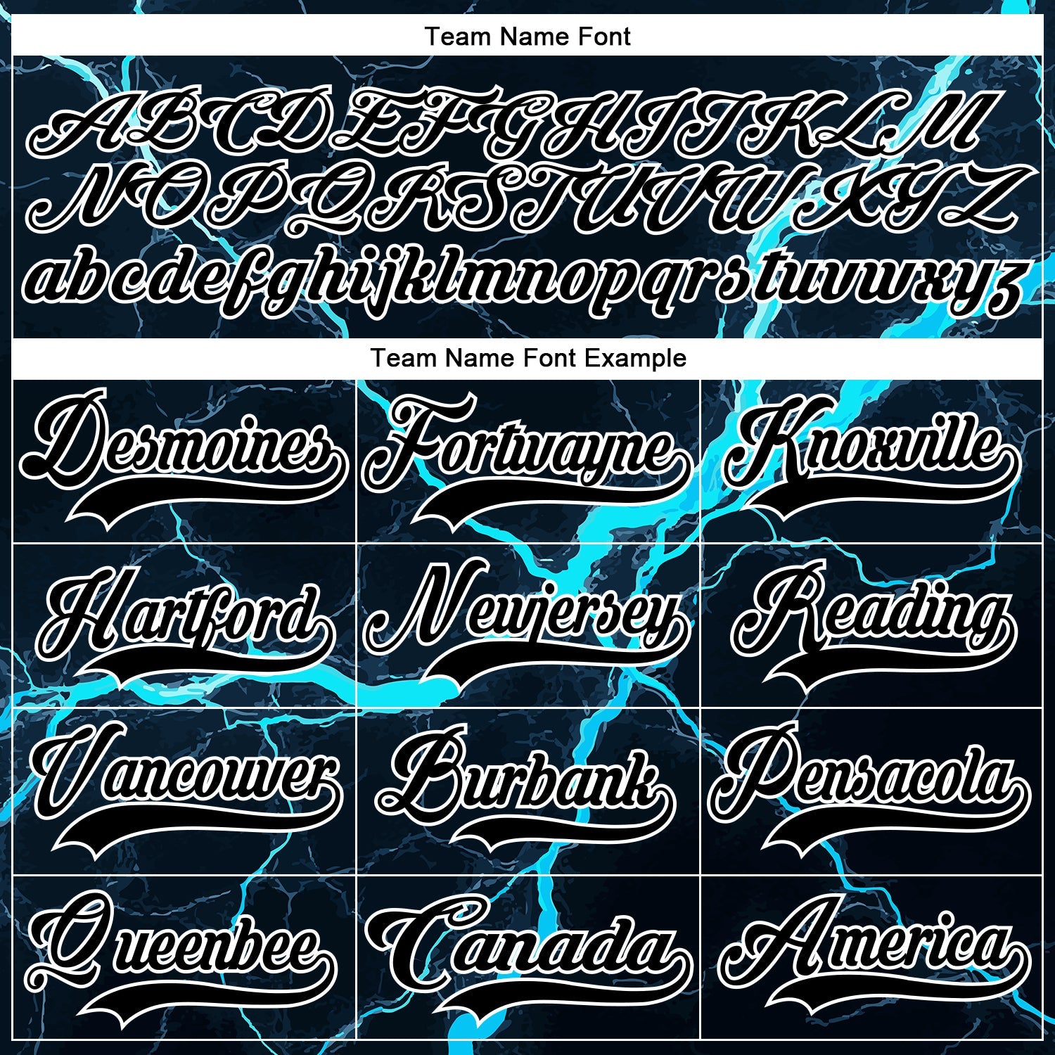 Custom Black Blue-White Lightning Hockey Lace Neck Jersey view 6