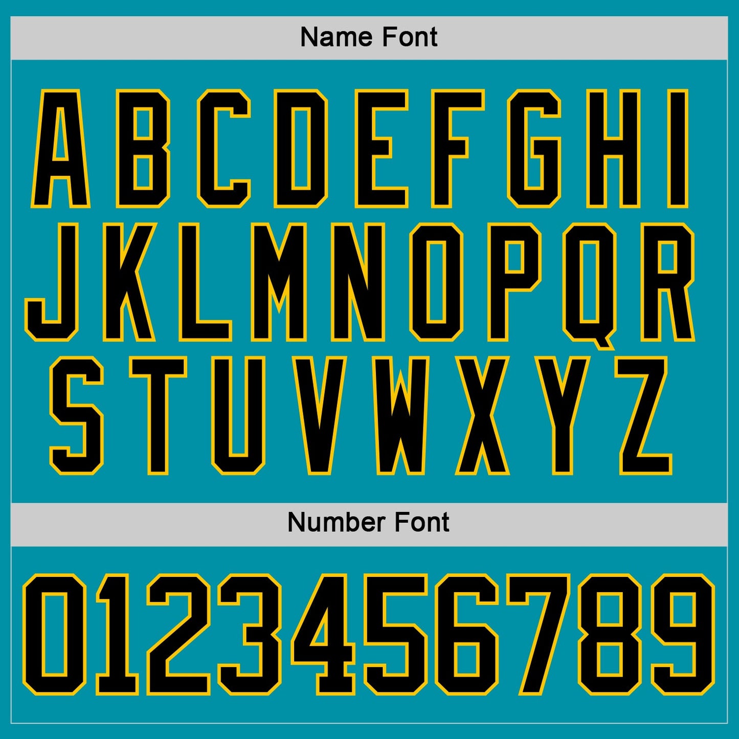 Custom Teal Black Yellow Gray-White Plaid Hockey Jersey view 7