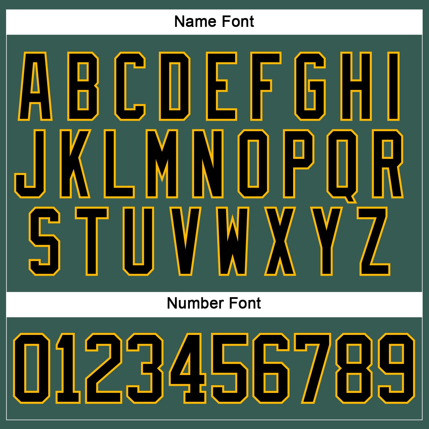 Custom Green Black Gold-White Plaid Hockey Jersey view 7